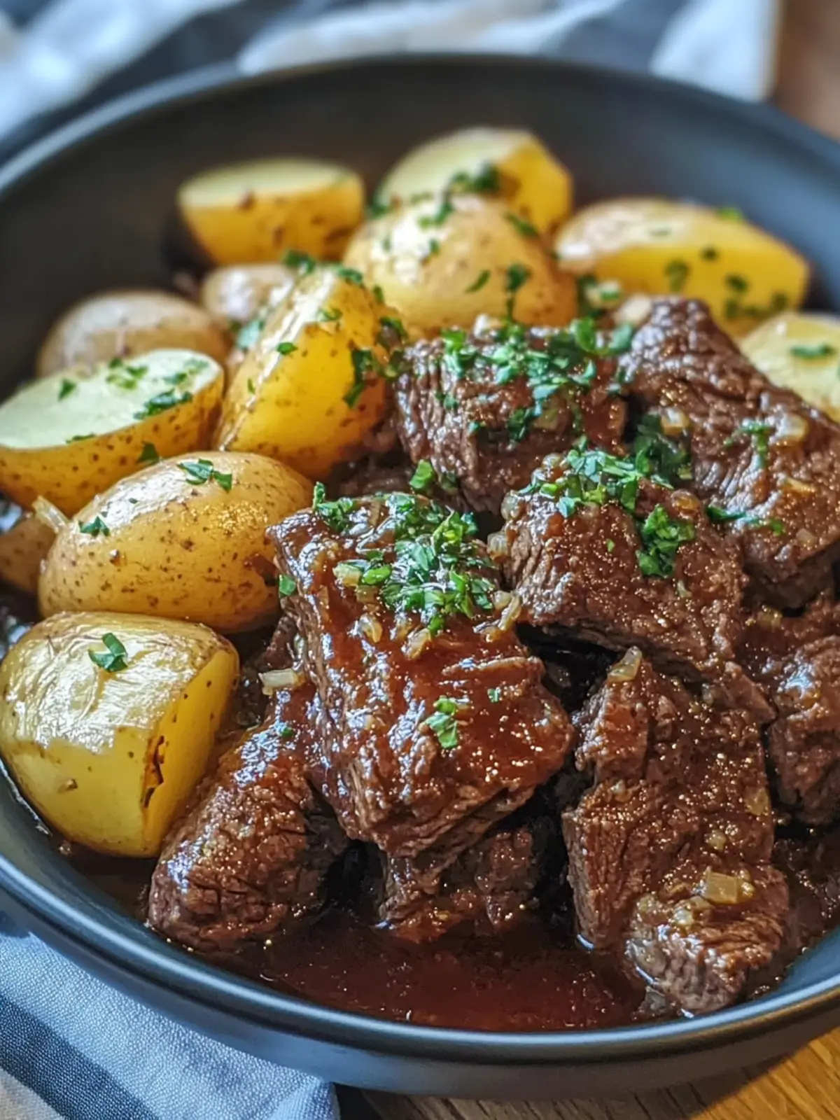 Slow Cooker Garlic Butter Beef with Potatoes for Cozy Nights 3 Slow Cooker Garlic Butter Beef with Potatoes