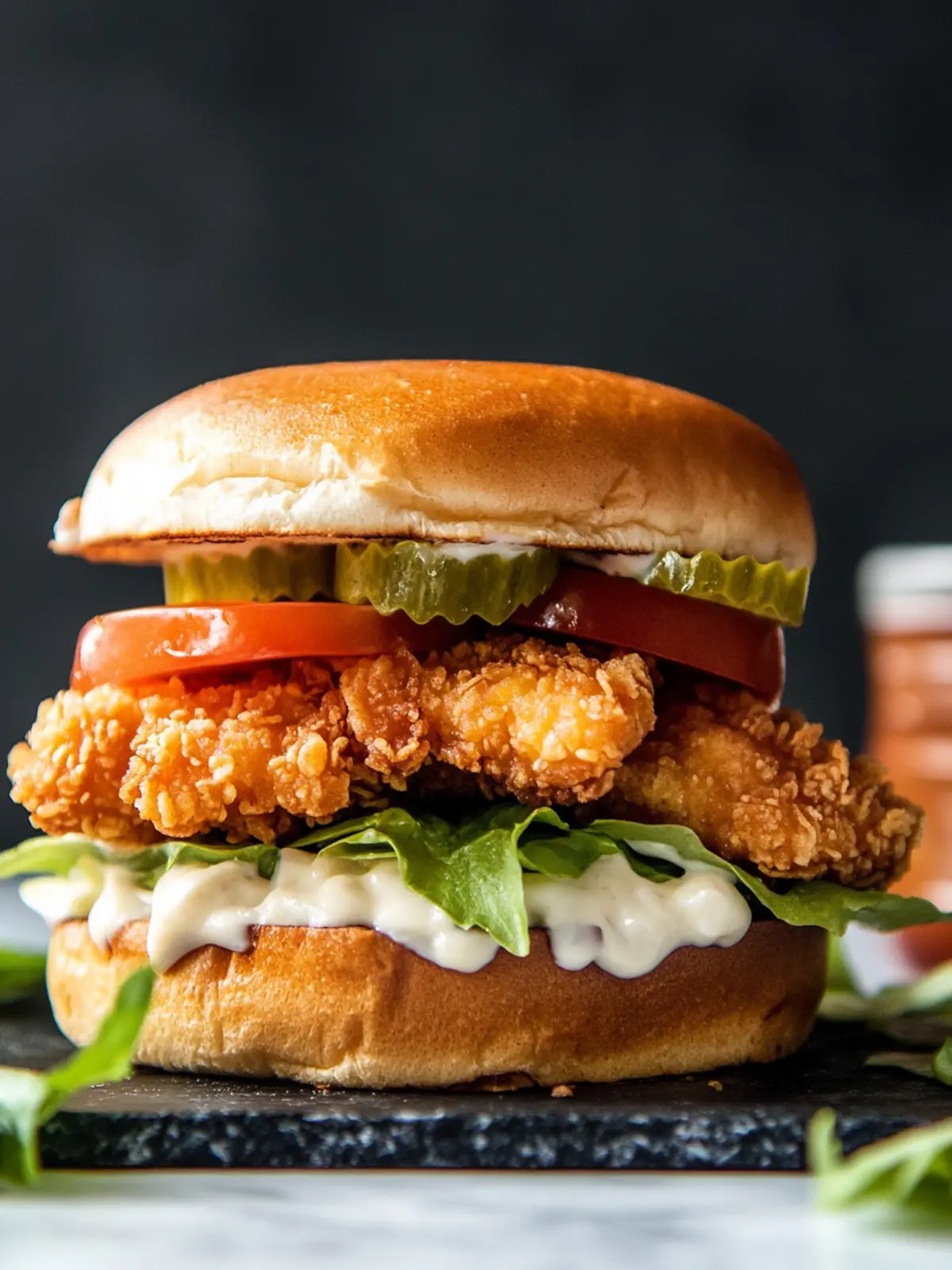 Irresistible Crispy Chicken Sandwich with Dill Sauce Delight 5 Crispy Chicken Sandwich