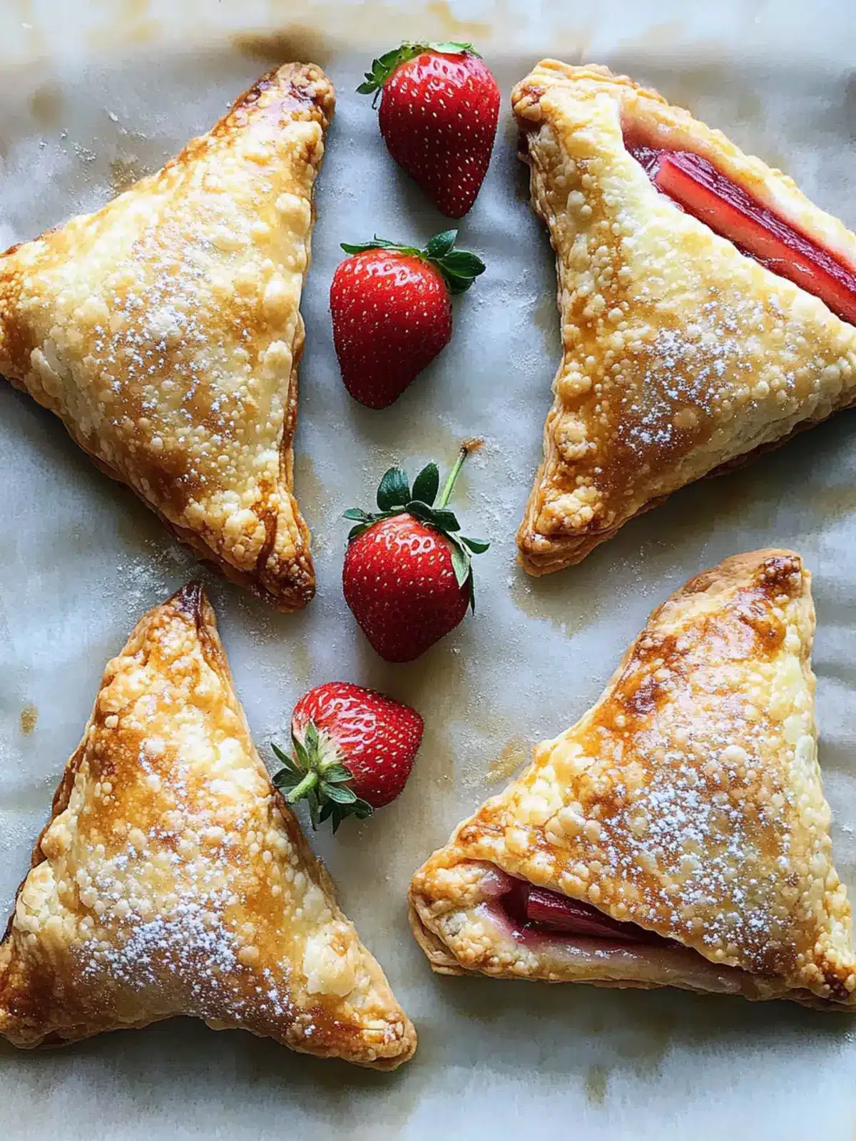 Irresistible Strawberry Rhubarb Turnovers for Sweet Moments 4 Strawberry Rhubarb Turnovers