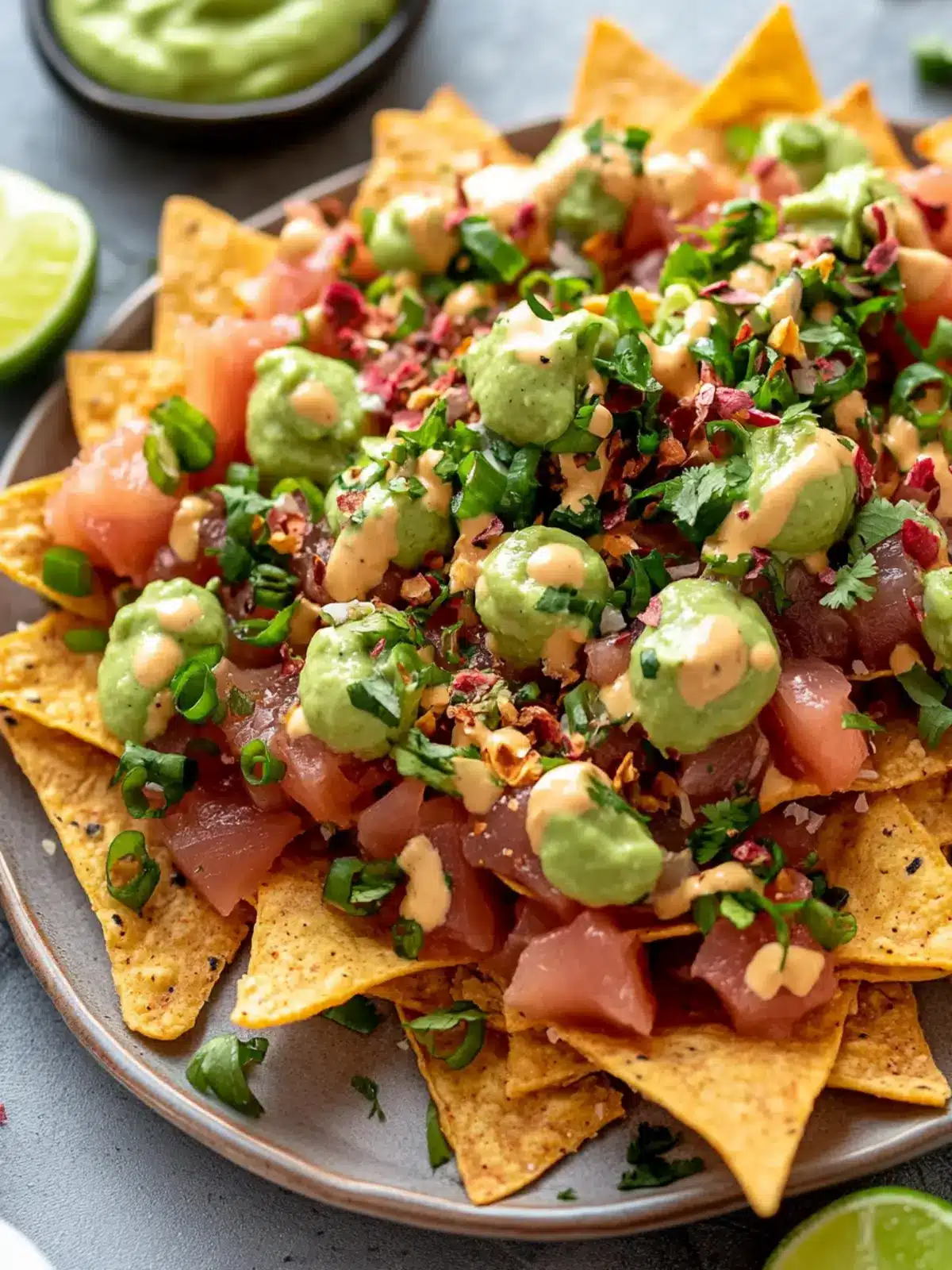 Tuna Poke Nachos: A Fresh Twist on Game Night Snacks 2 Tuna Poke Nachos