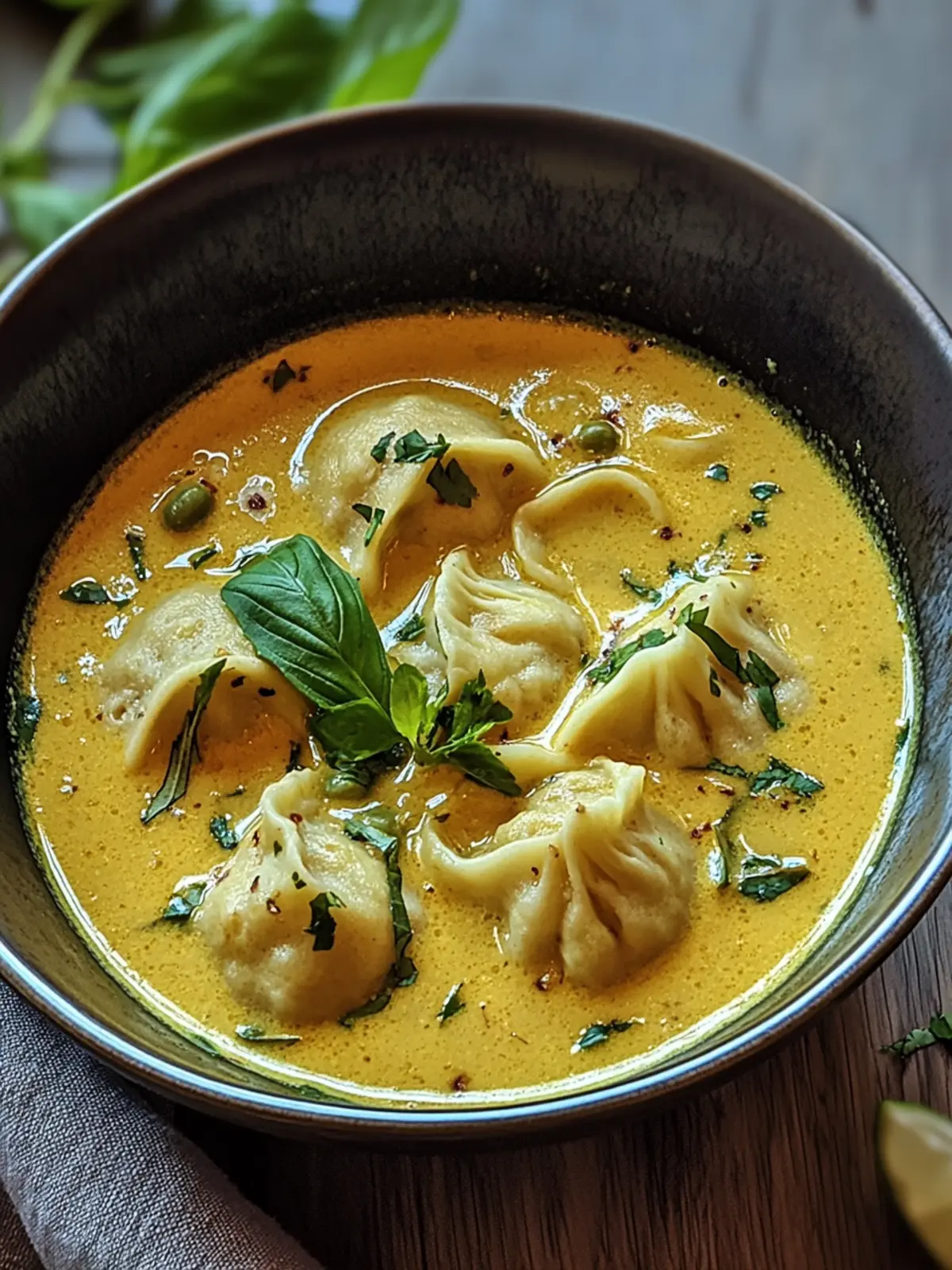 Comforting Coconut Curry Soup with Dumplings for Cozy Nights 3 Coconut Curry Soup with Dumplings