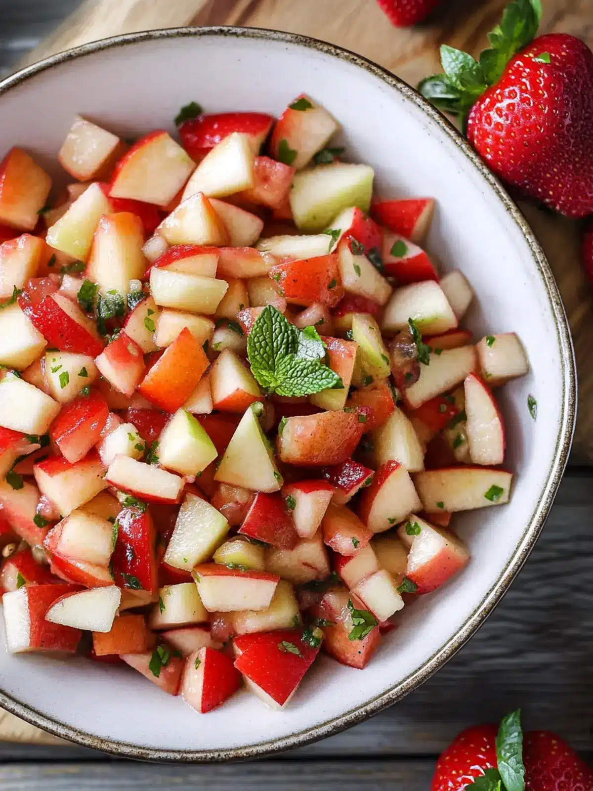Fresh Apple Salsa with Strawberries: Your No-Cook Summer Delight 3 Fresh Apple Salsa with Strawberries