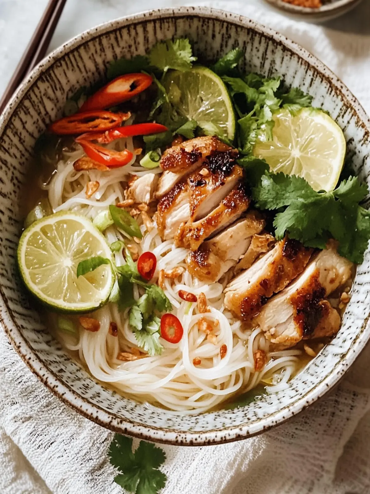 Savory Vietnamese Noodles with Lemongrass Chicken Recipe 5 Vietnamese Noodles with Lemongrass Chicken