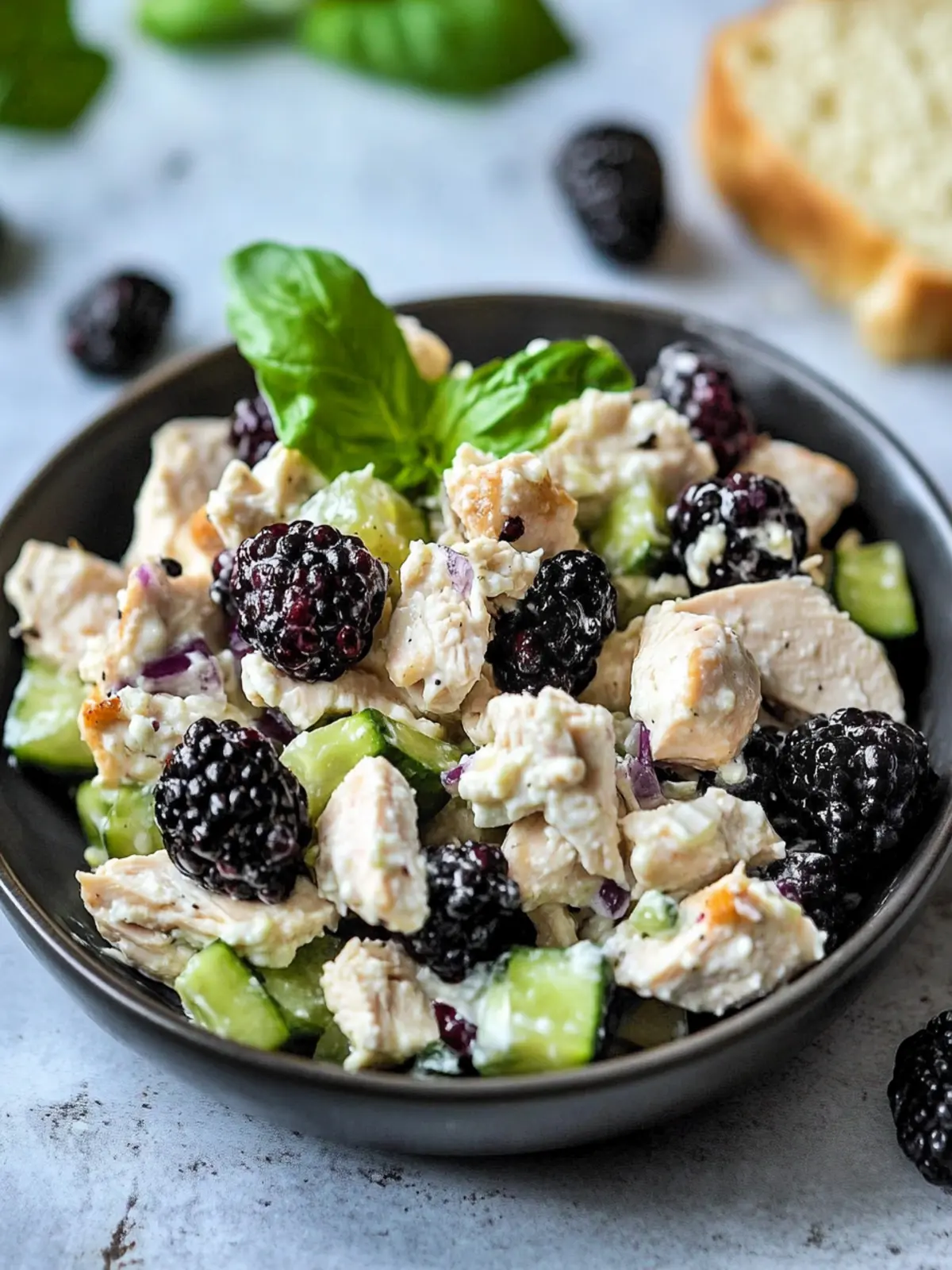 Low Carb Blackberry Cottage Cheese Chicken Salad Delight 2 Low Carb Blackberry Cottage Cheese Chicken Salad