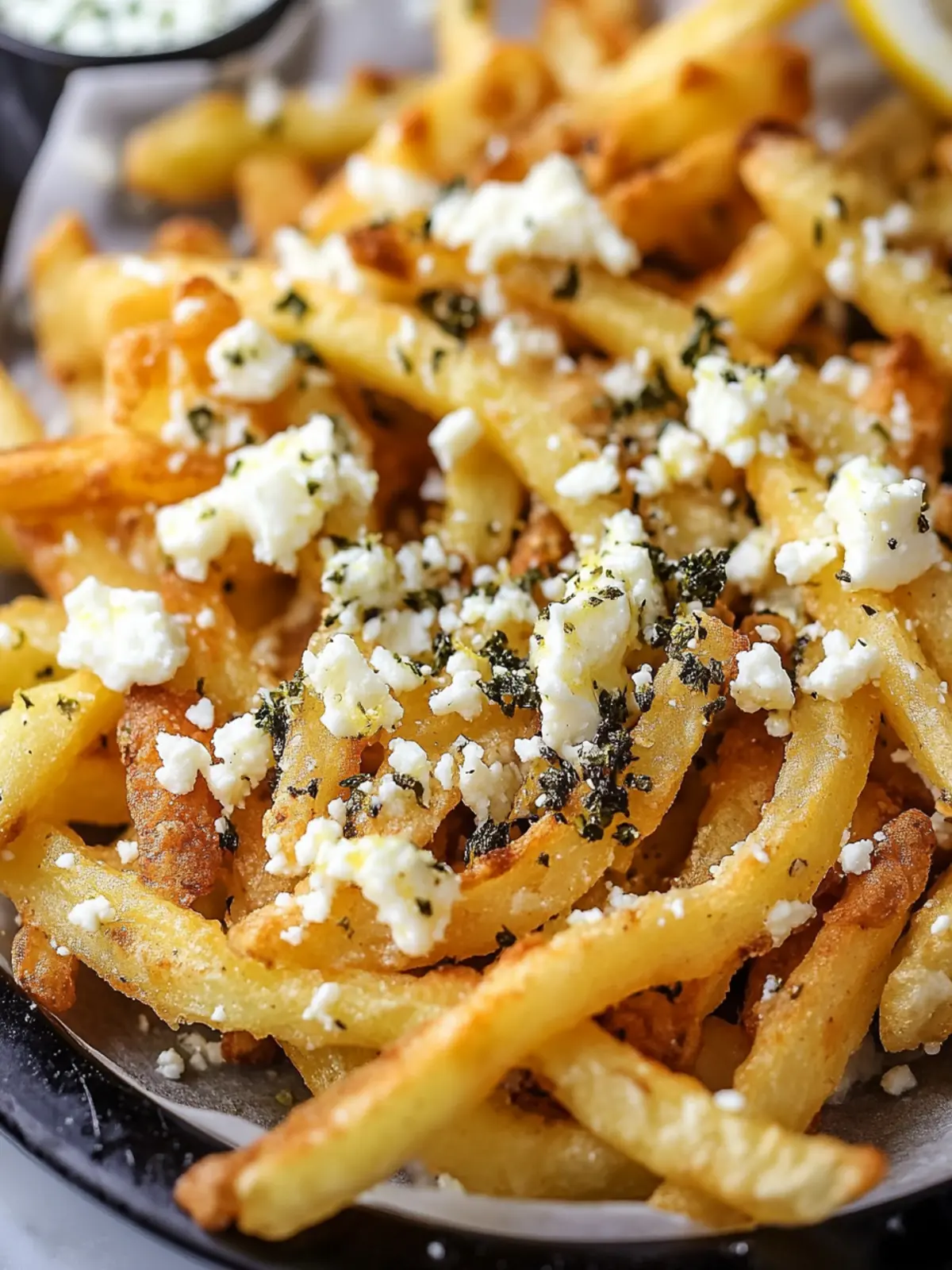 Savor These Greek Lemon Feta Fries for Ultimate Flavor Bliss 2 Greek Lemon Feta Fries