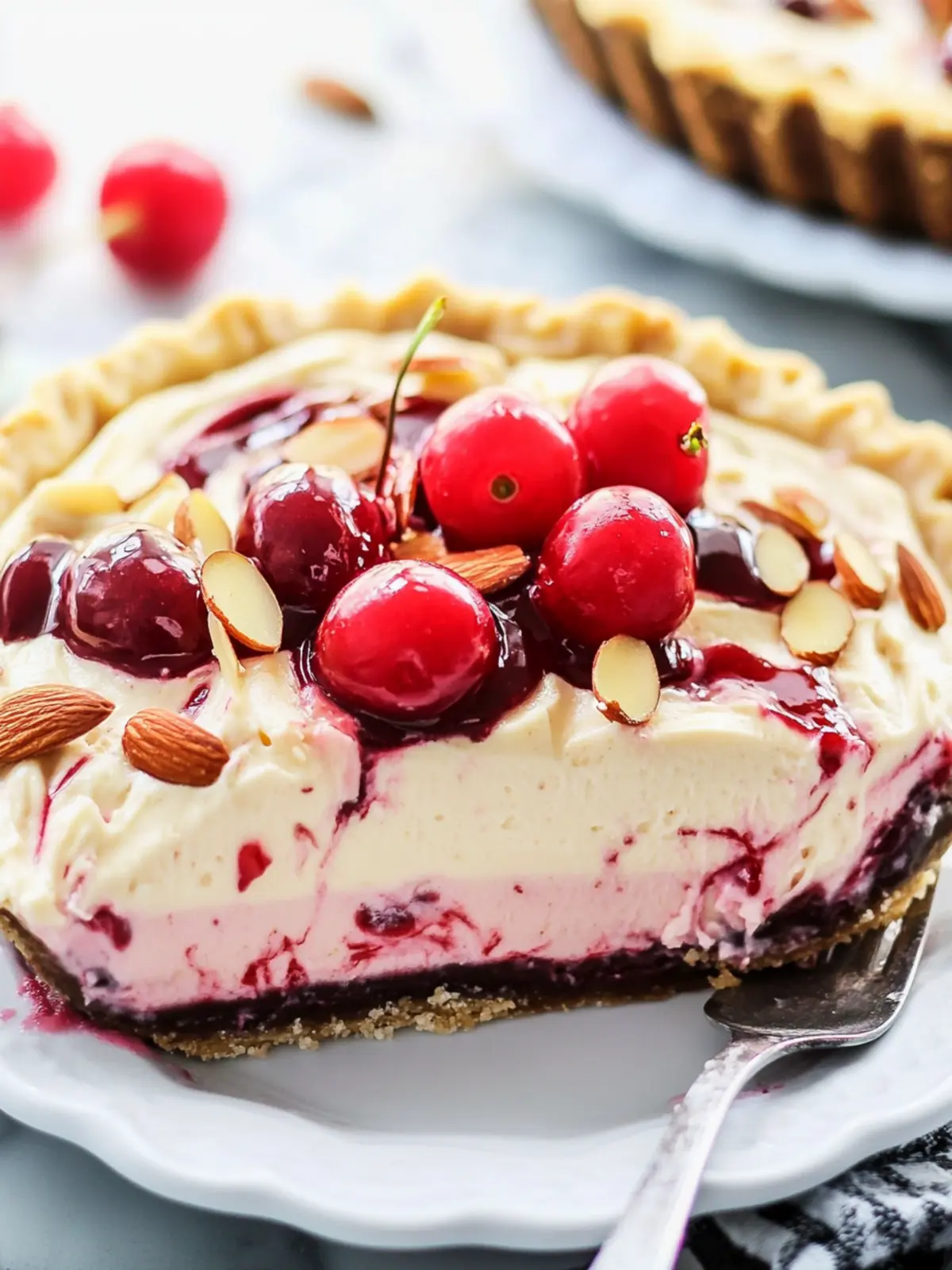 Cherry Almond Mousse Pie