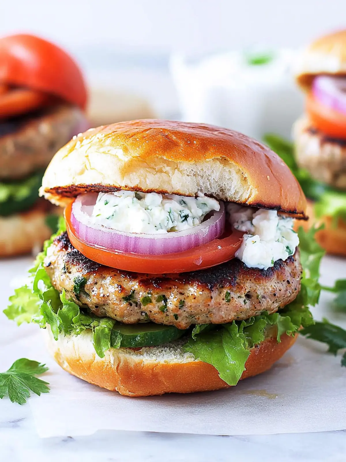 Greek Feta Turkey Burgers You’ll Crave Again and Again 4 Greek Feta Turkey Burgers