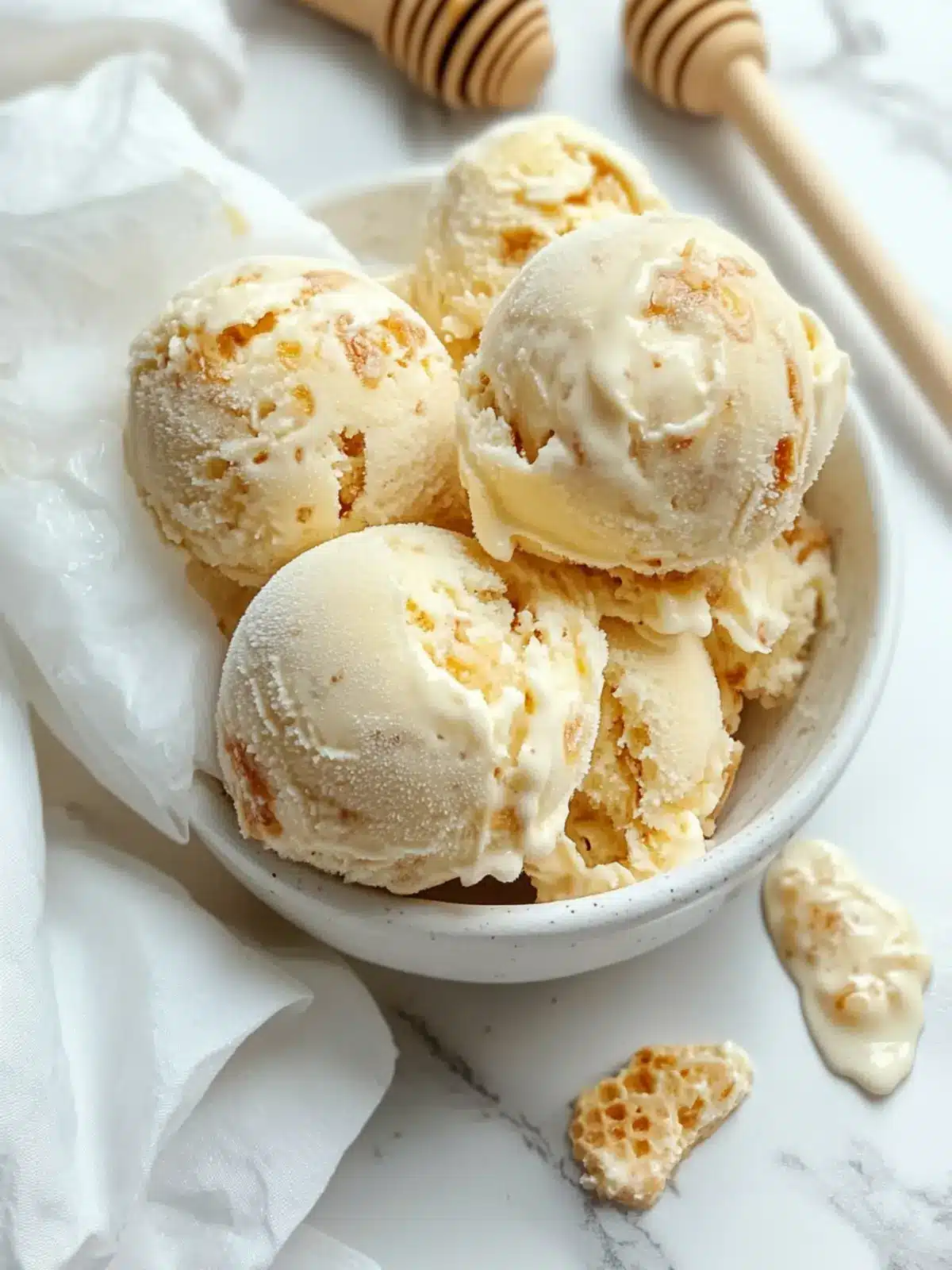 Homemade Honeycomb Ice Cream: Delight Without an Ice Cream Maker 2 Homemade Honeycomb Ice Cream