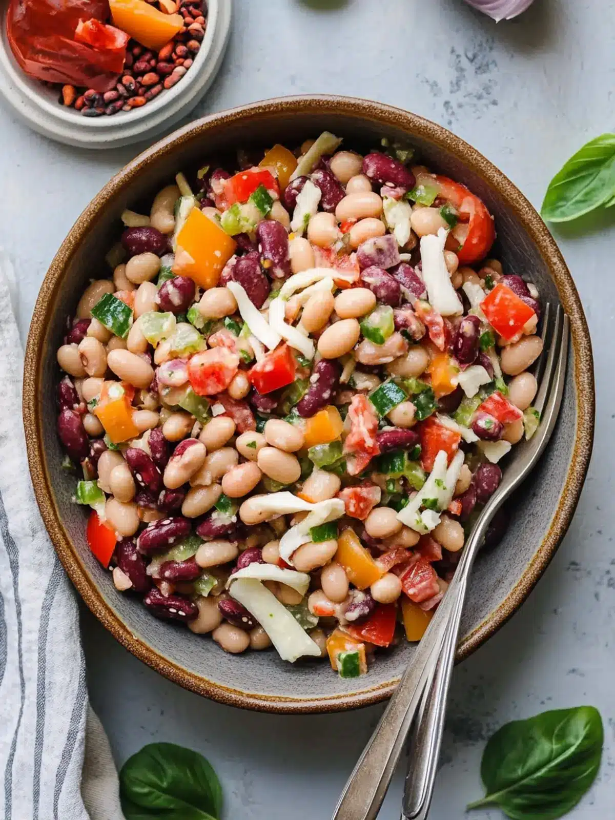 Delicious Italian Grinder Bean Salad Packed with Flavor 2 Italian Grinder Bean Salad