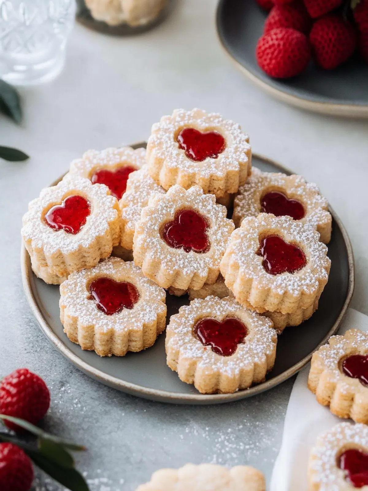 Delicious No-Chill Linzer Cookies with Jam and Almond Flour 2 Linzer Cookies