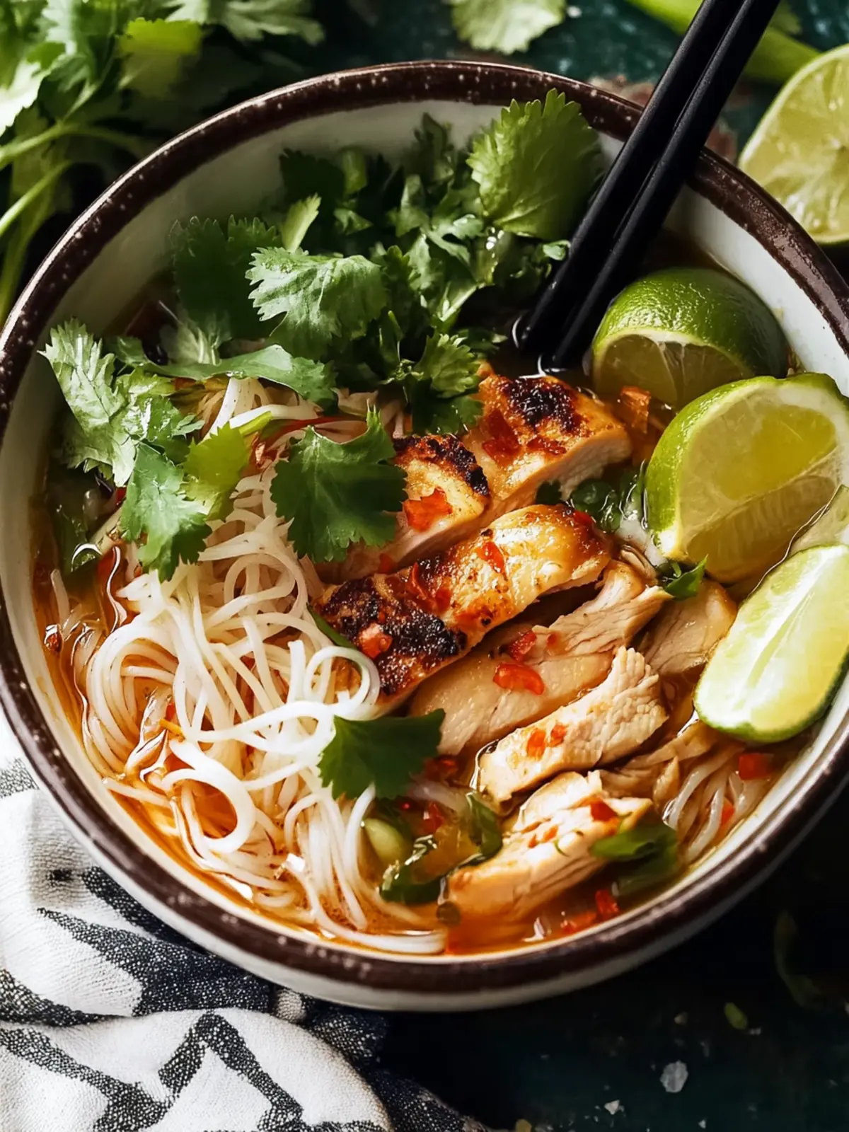 Savory Vietnamese Noodles with Lemongrass Chicken Recipe 3 Vietnamese Noodles with Lemongrass Chicken