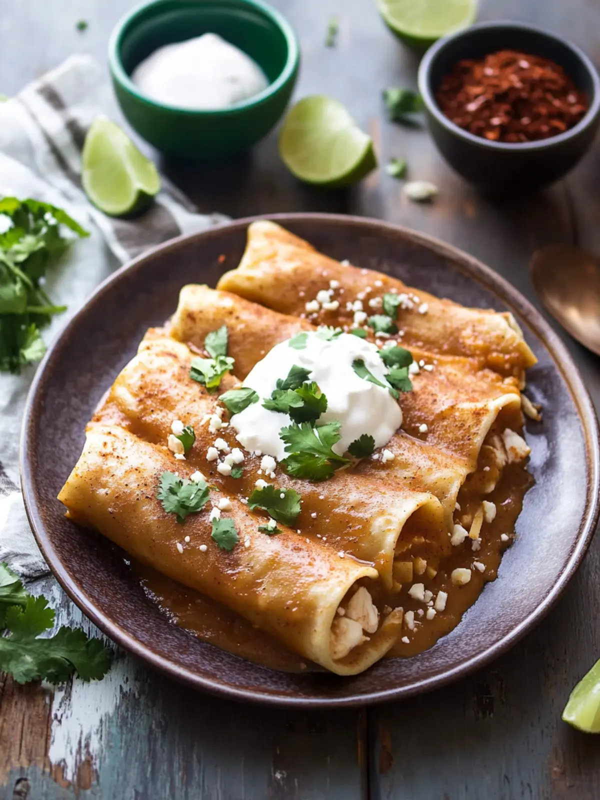 Savory Enfrijoladas: Quick Vegetarian Delight at Home 5 Enfrijoladas