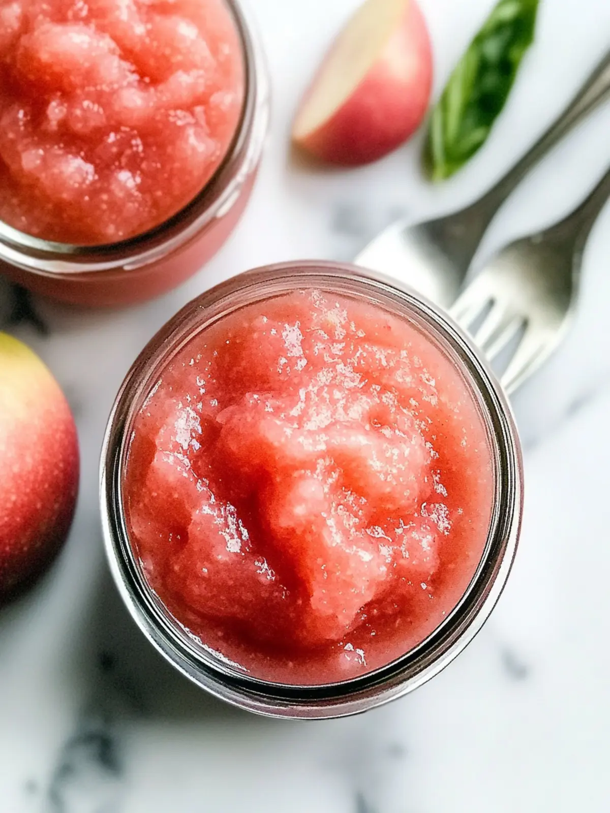 Quick Rhubarb Applesauce