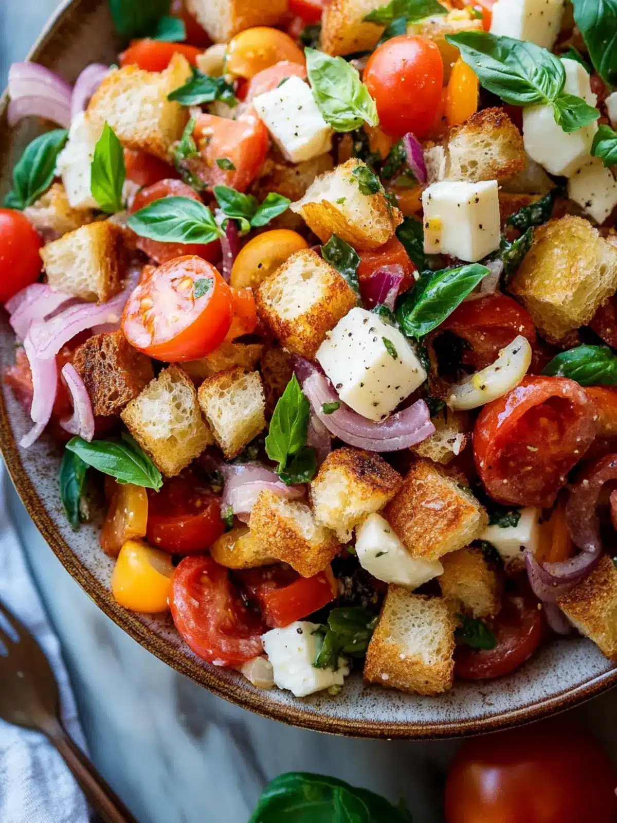 Layered Panzanella: The Ultimate Summer Salad Delight 4 Layered Panzanella