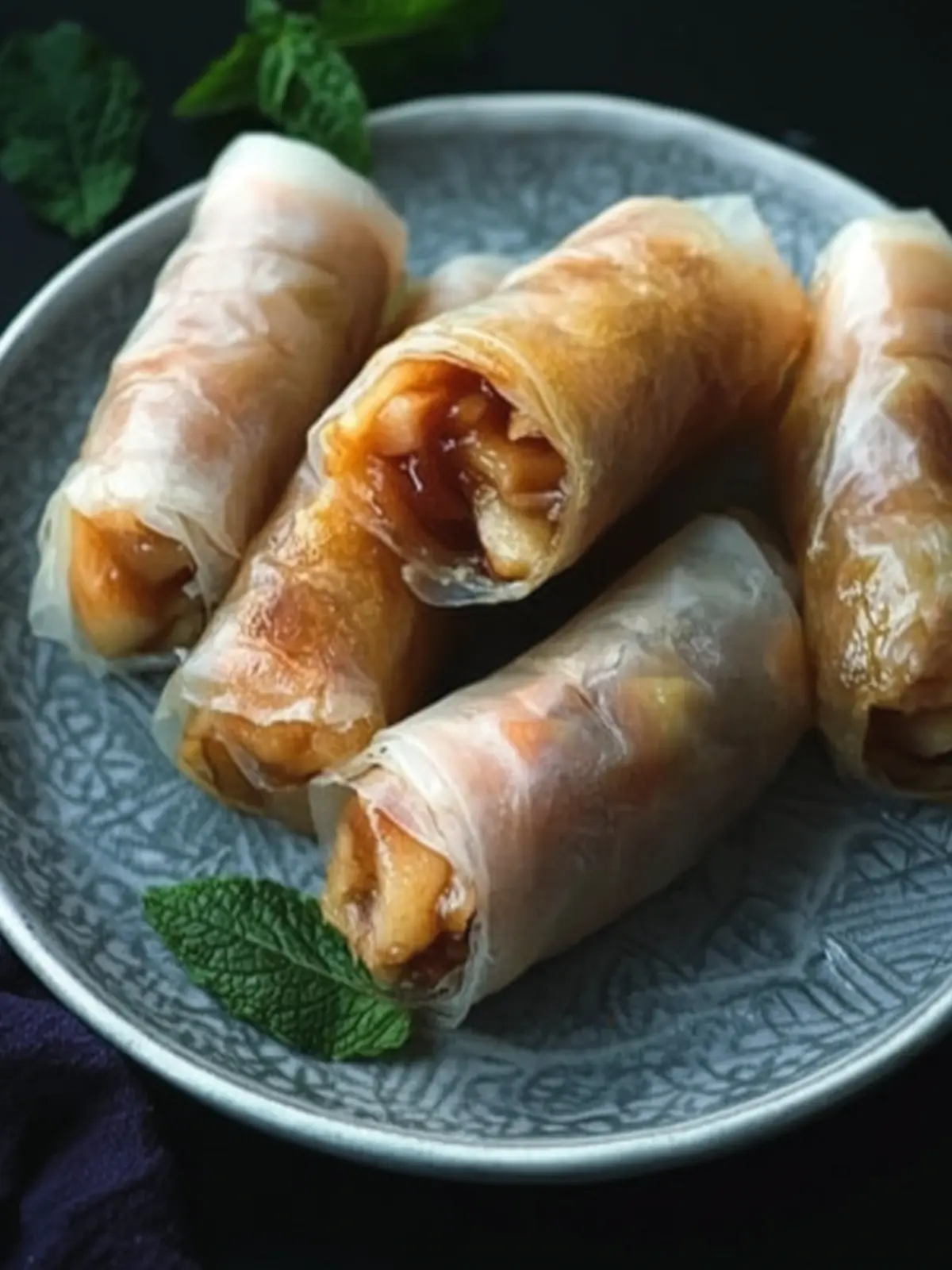 Delicious Baked Apple Pie Rice Paper Rolls You’ll Love 2 Baked Apple Pie Rice Paper Rolls