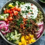Ground Beef Shawarma Bowls with Turmeric Rice Delight 8 Ground Beef Shawarma Bowls