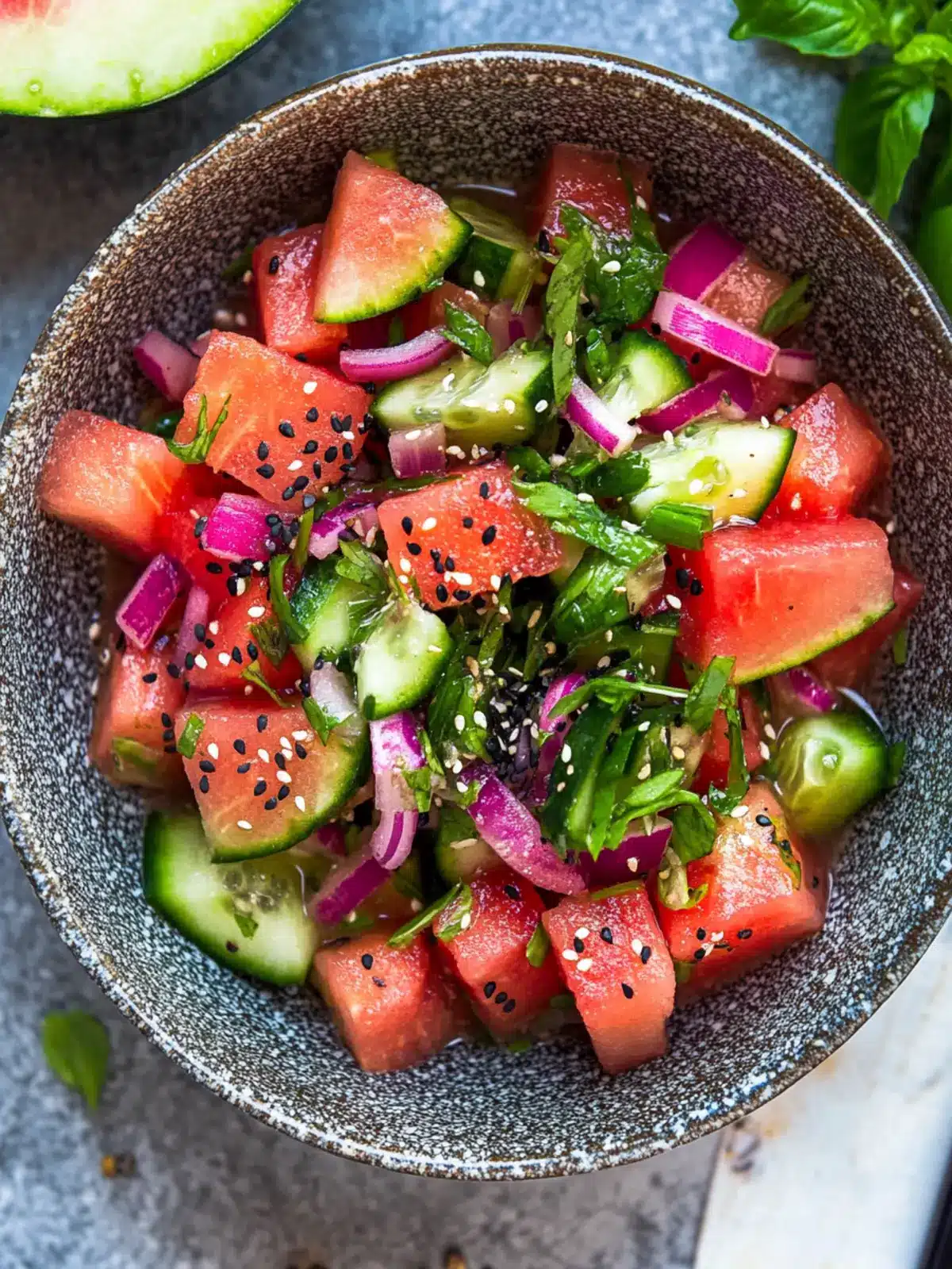 Refresh Your Summer with Delicious Watermelon Shiso Salad 3 Watermelon Shiso Salad