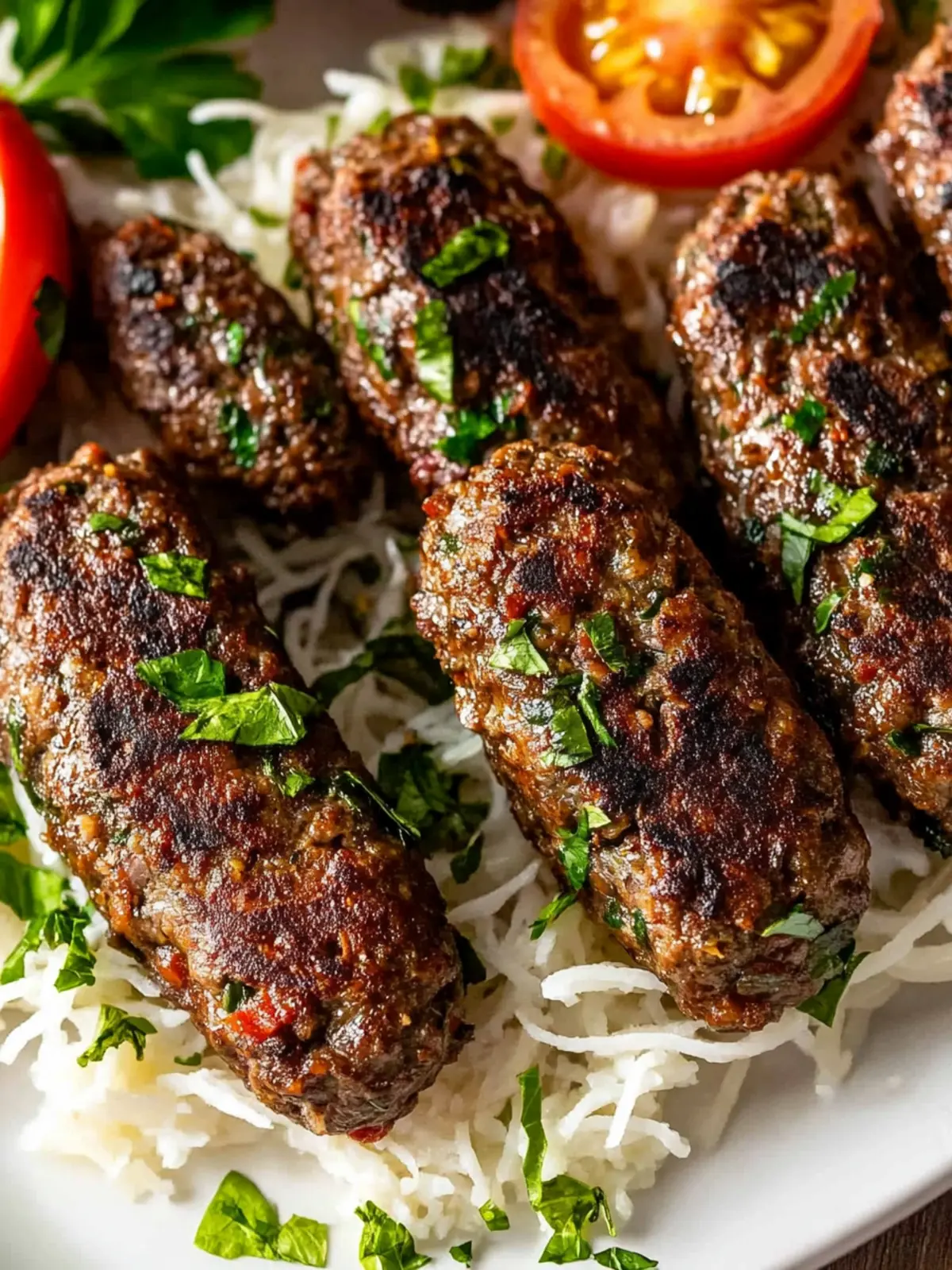 Savor Lebanese Kafta: Easy Beef or Lamb Grilling Delight 3 Lebanese Kafta (Beef or Lamb)