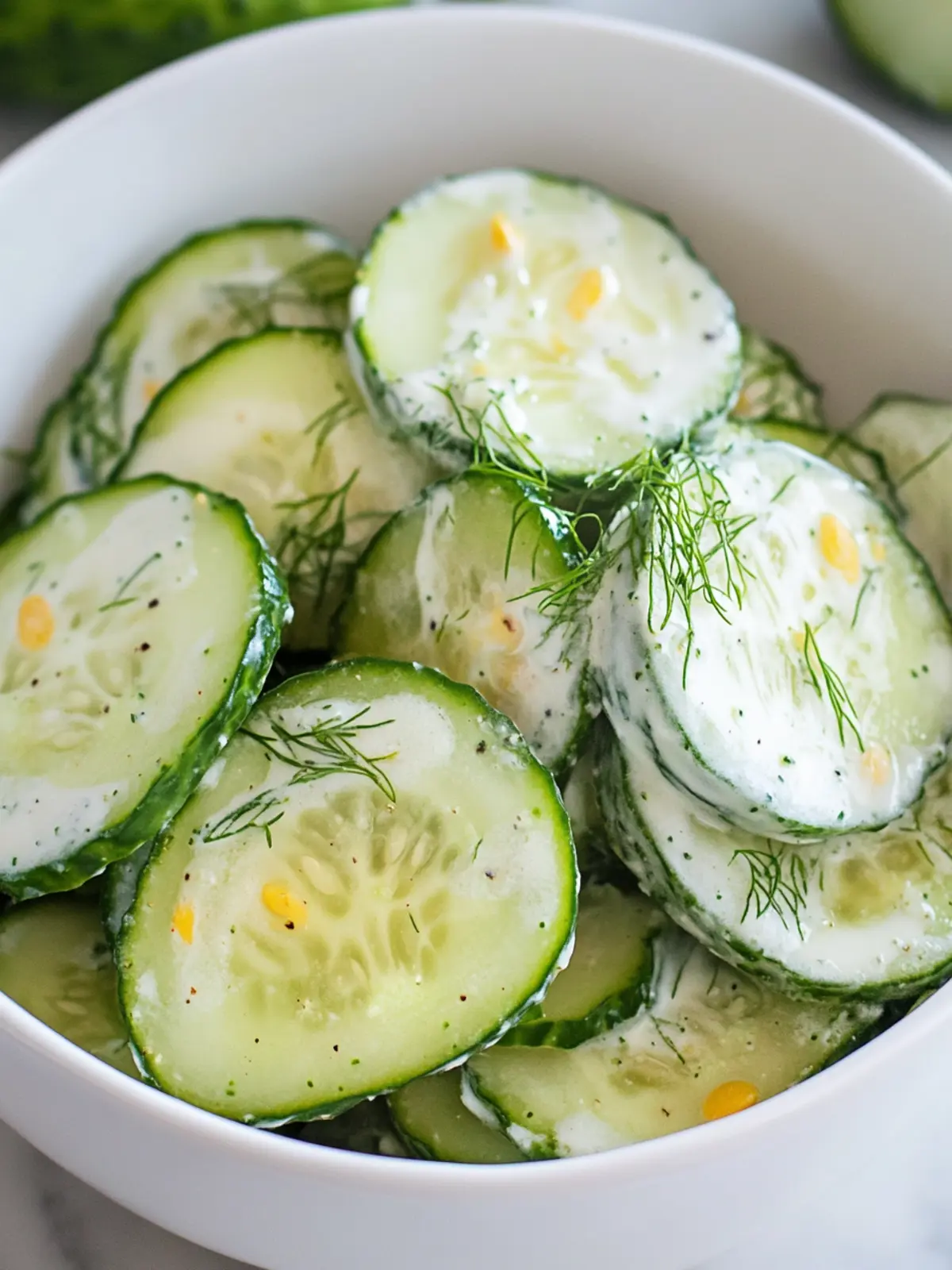 Tangy Pickle Juice Ranch Cucumber Salad for Summer Refreshment 4 Pickle Juice Ranch Cucumber Salad