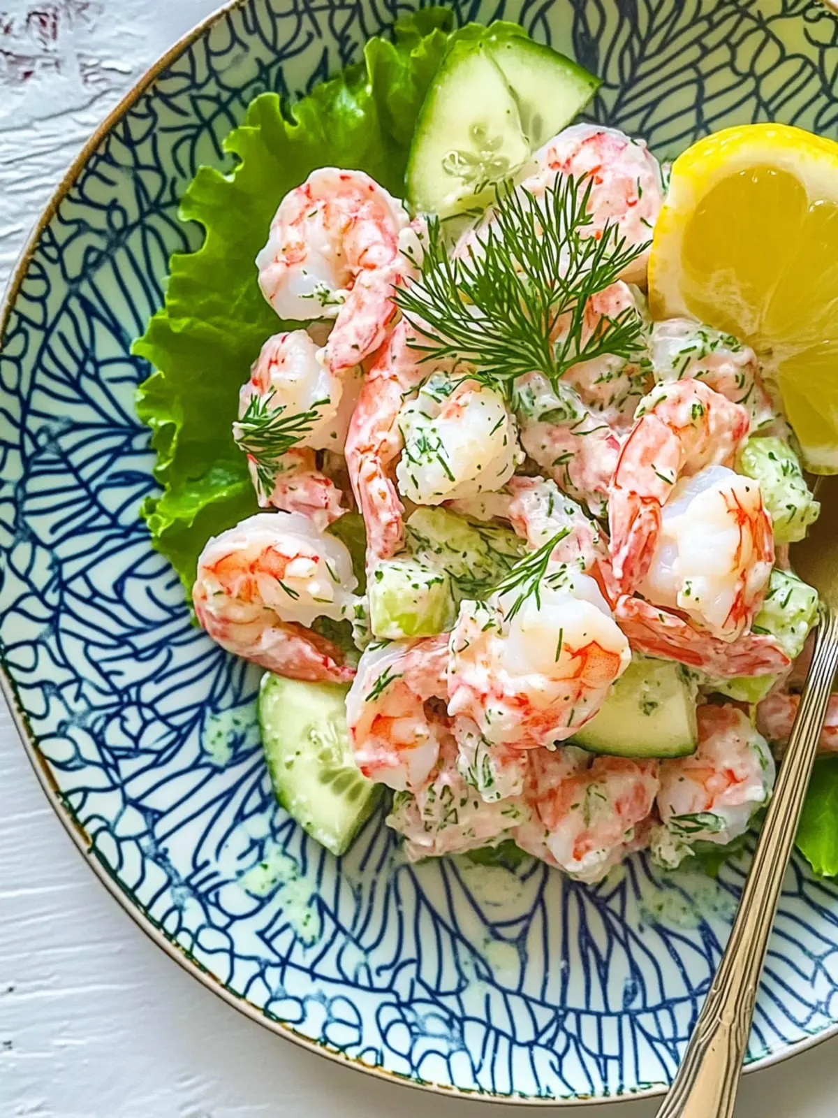 Refreshing Cold Shrimp Salad with Dill for Effortless Summer Eats 2 Cold Shrimp Salad with Dill