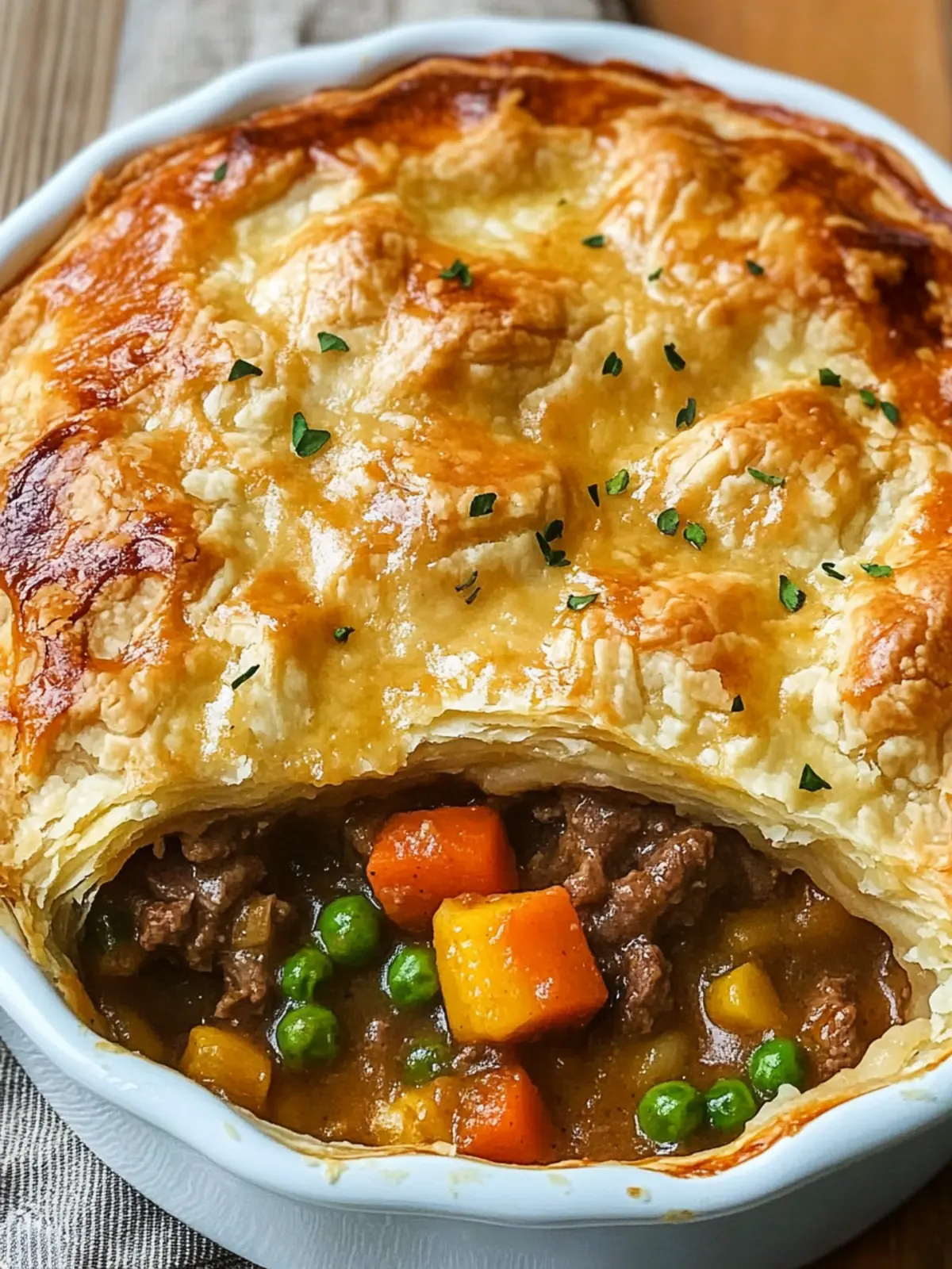 Oven Baked 4-Ingredient Amish Beef Pot Pie Bake Made Easy 2 Oven Baked 4-Ingredient Amish Beef Pot Pie Bake