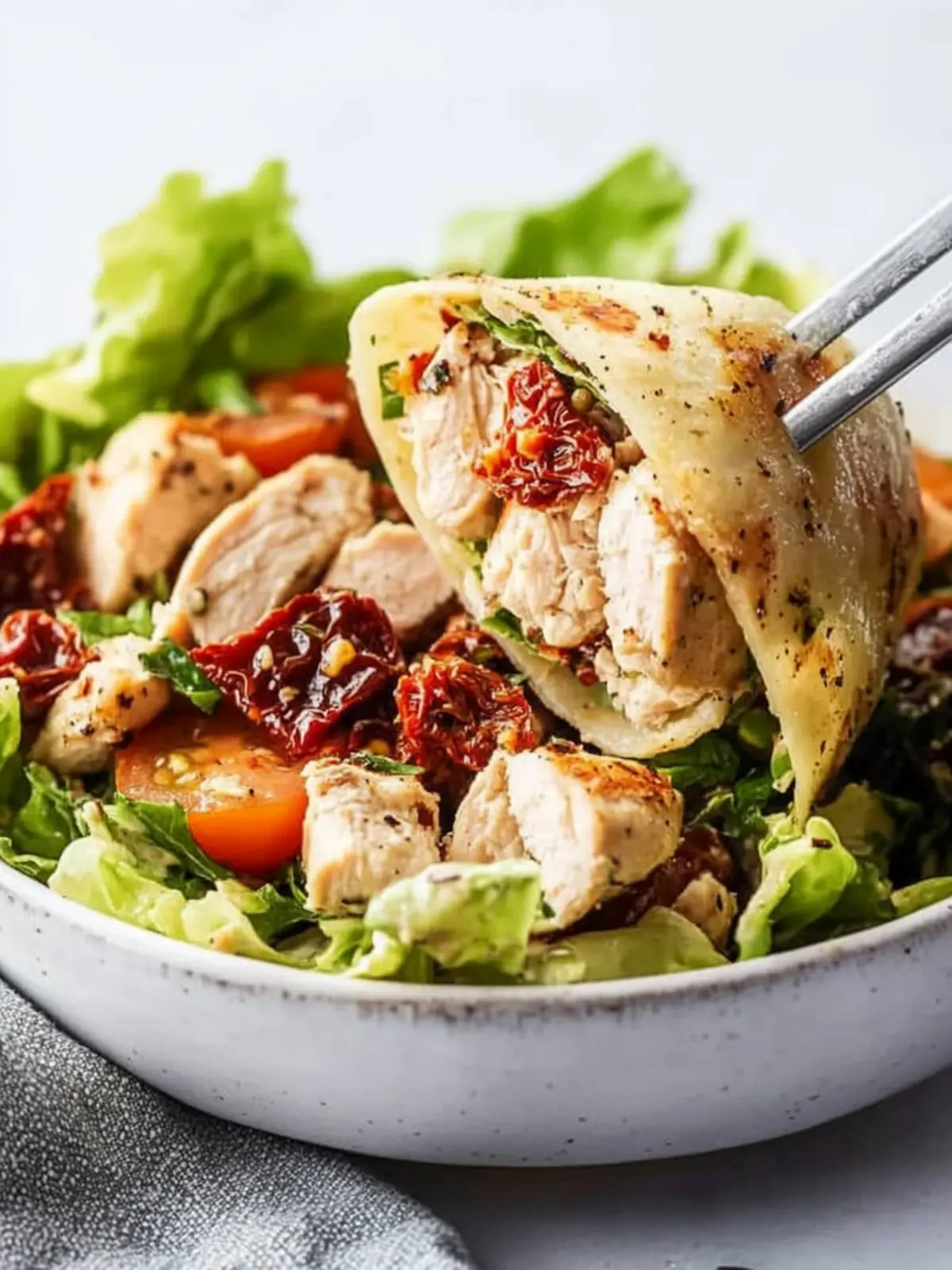 Delicious Sun-Dried Tomato Chicken Salad Perfect for Meal Prep 2 Sun-Dried Tomato Chicken Salad