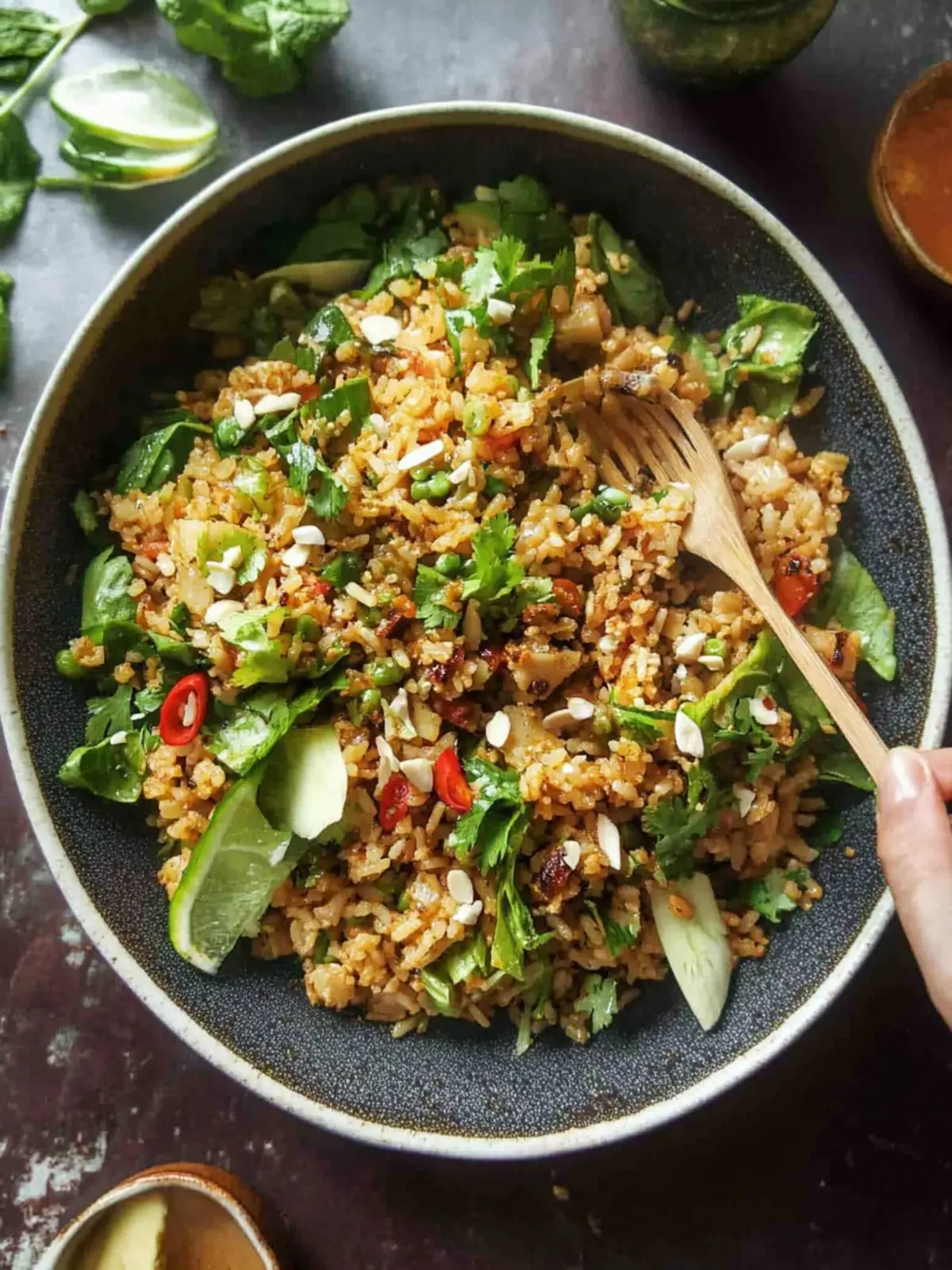 Perfectly Crisp Satay Crispy Rice Salad You’ll Crave Daily 4 Satay Crispy Rice Salad