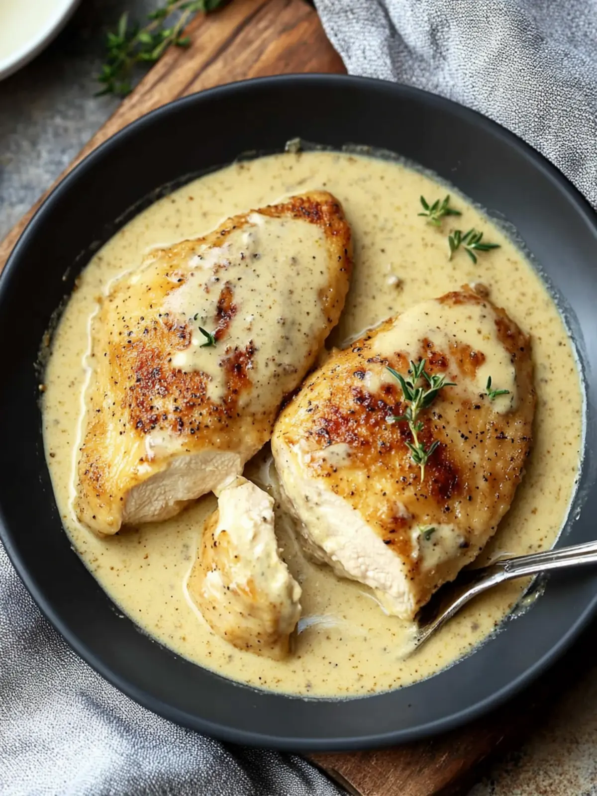 Creamy Chicken with Mustard Sauce: Quick & Elegant Dinner 2 Chicken with Mustard Cream Sauce