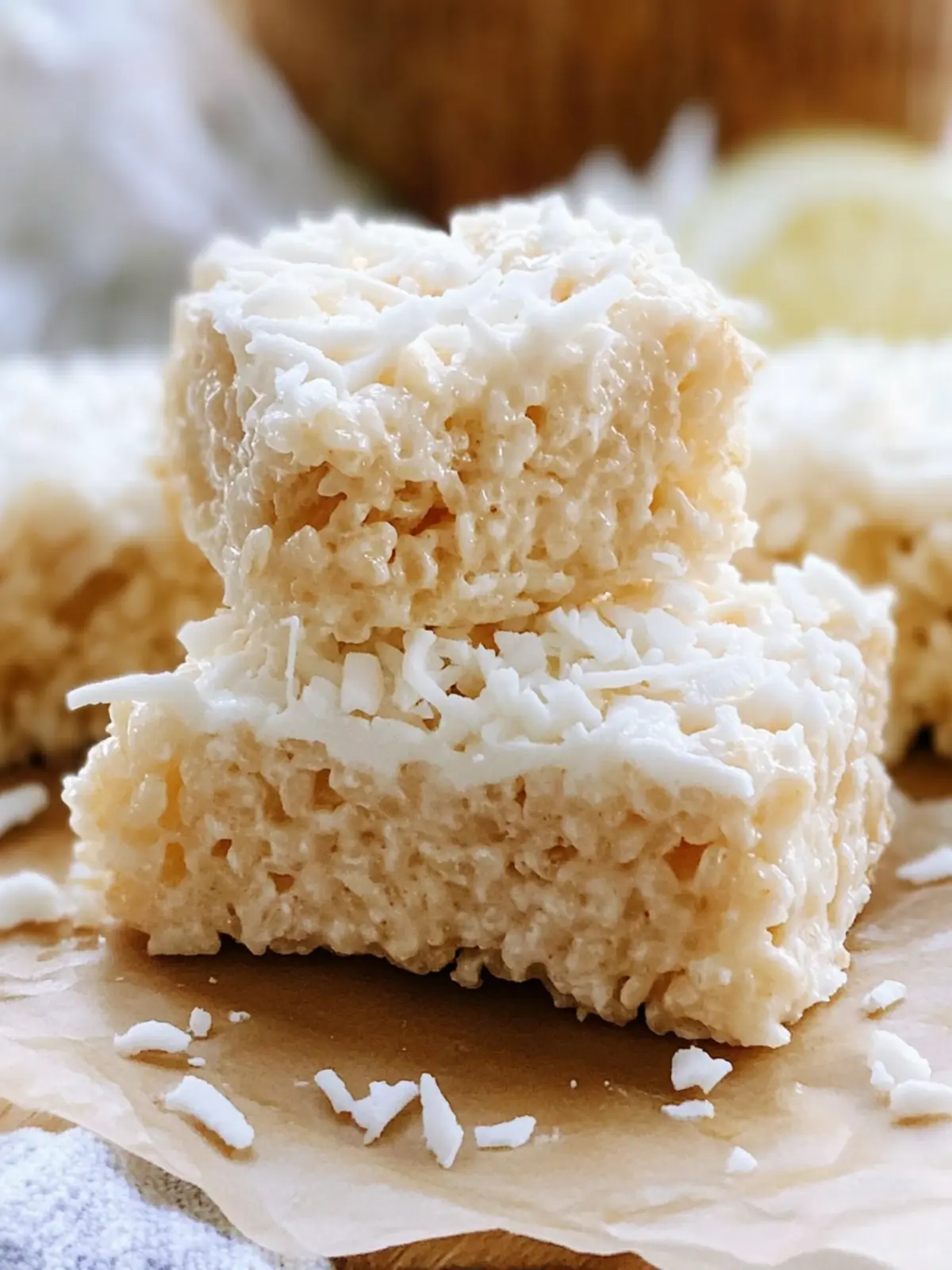Coconut Lover's Rice Krispy Treats for Your Sweet Cravings 2 Coconut Lover's Rice Krispy Treats
