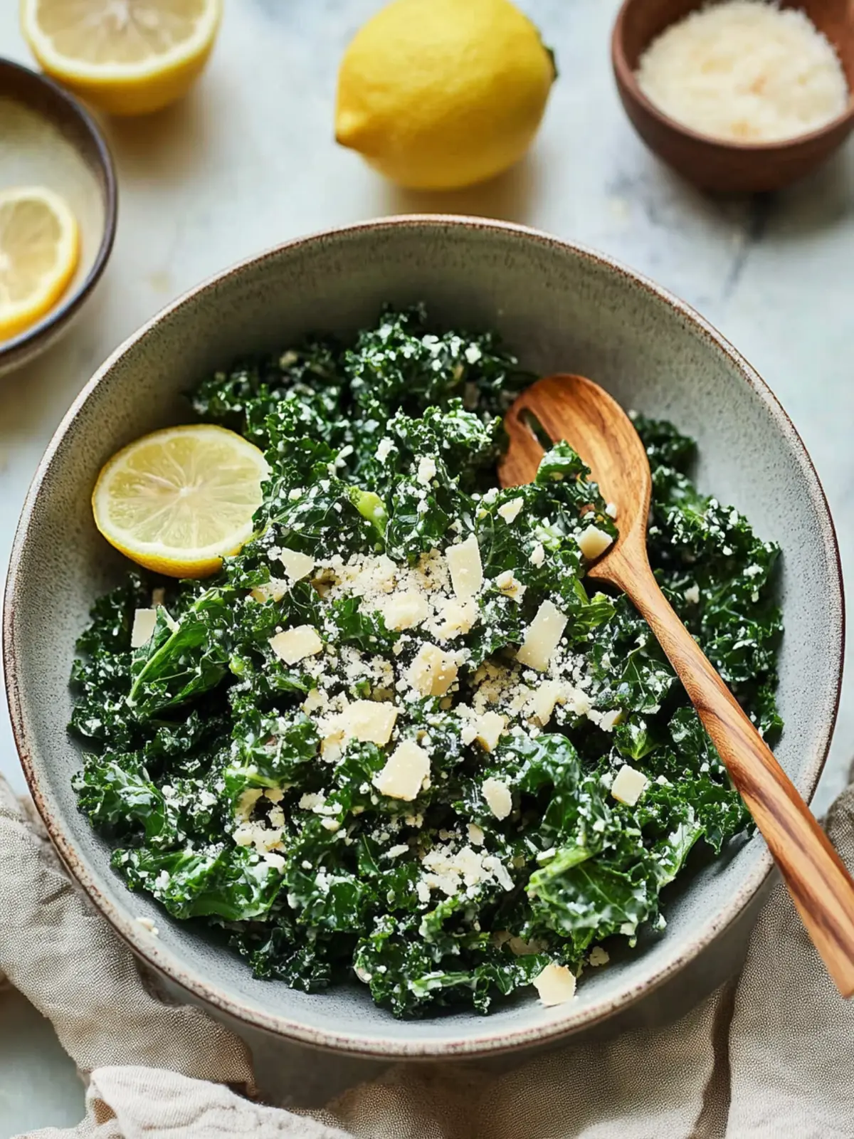 Lemony Parmesan Kale Salad for a Bright Summer Feast 5 Lemony Parmesan Kale Salad