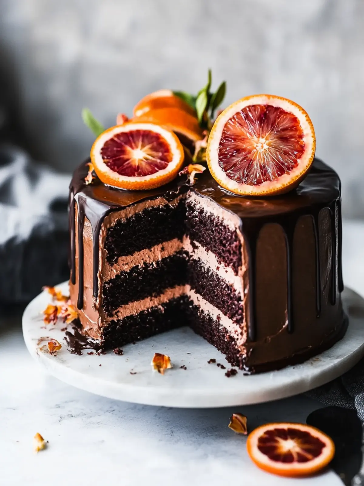 Decadent Dark Chocolate Blood Orange Cake to Wow Your Guests 2 Dark Chocolate Blood Orange Cake
