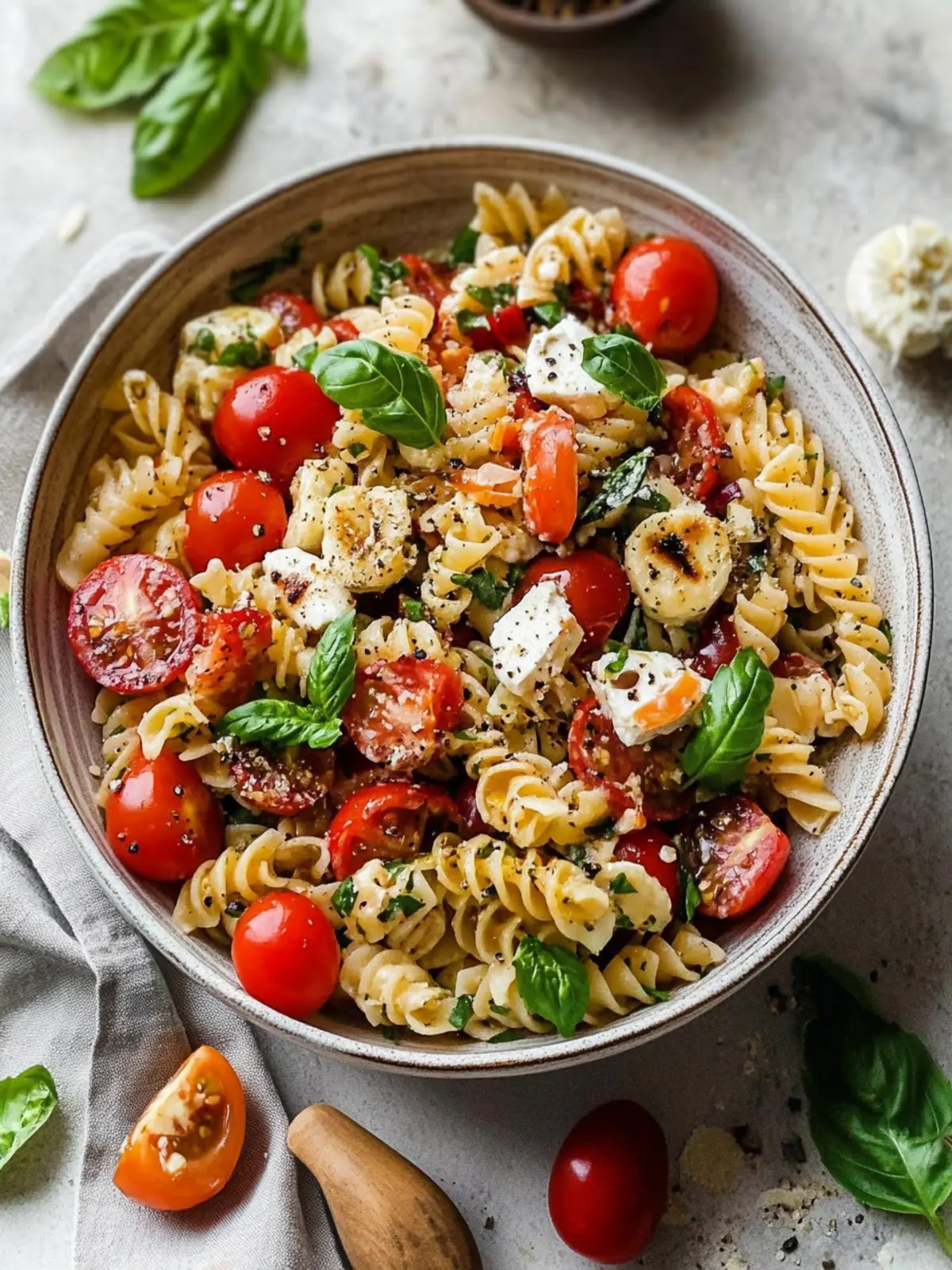 Delicious Bruschetta Pasta Salad Ready in Just 30 Minutes 3 Bruschetta Pasta Salad