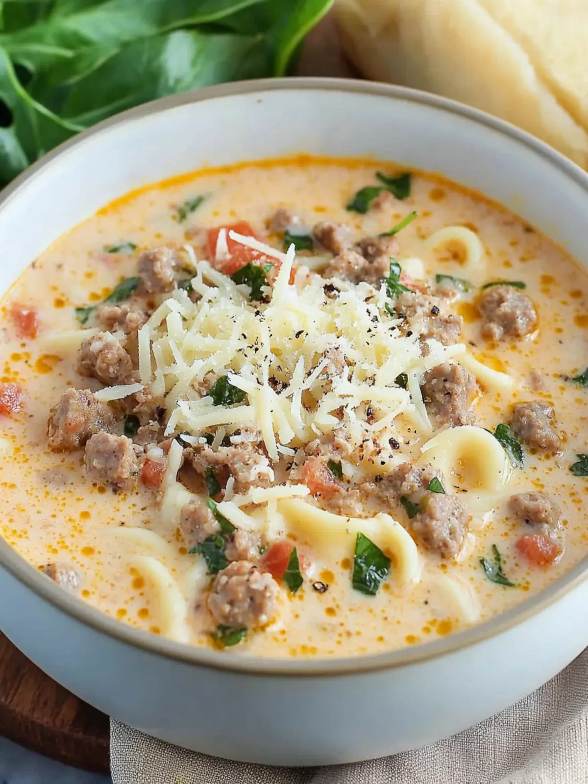 Indulge in Creamy Parmesan Italian Sausage Soup Bliss 4 Creamy Parmesan Italian Sausage Soup