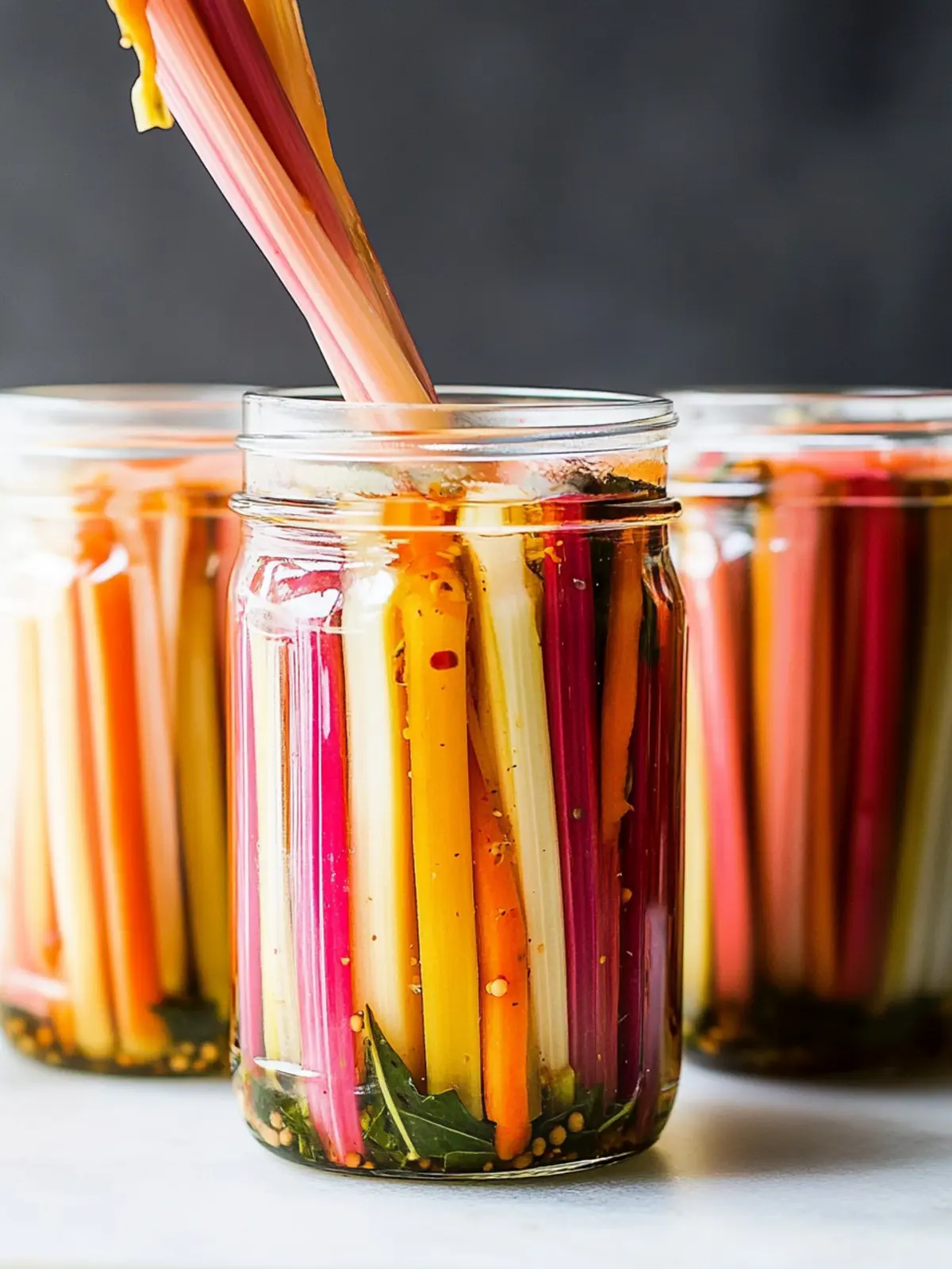 Zesty Spicy Pickled Swiss Chard Stems for a Flavor Boost 2 Spicy Pickled Swiss Chard Stems
