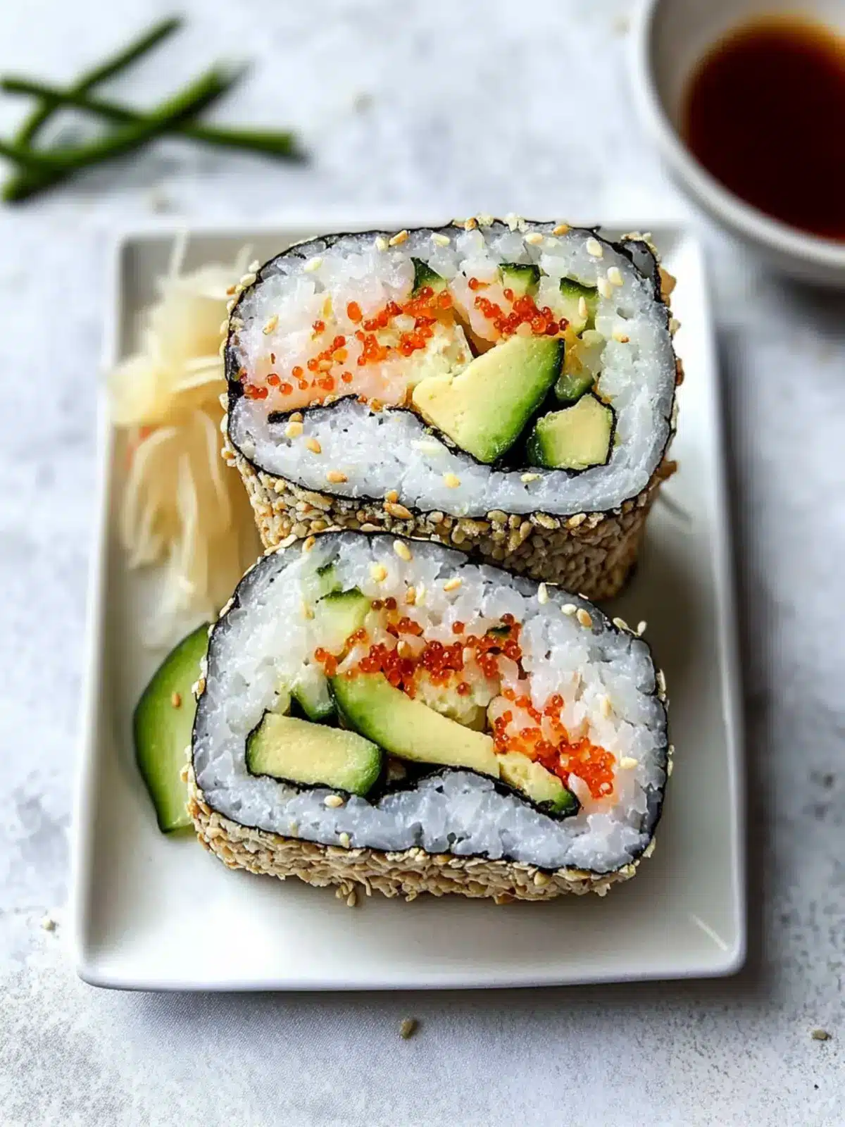 Crispy California Roll Rice Paper Sushi Sandwich You’ll Love 3 California Roll Rice Paper Sushi Sandwic