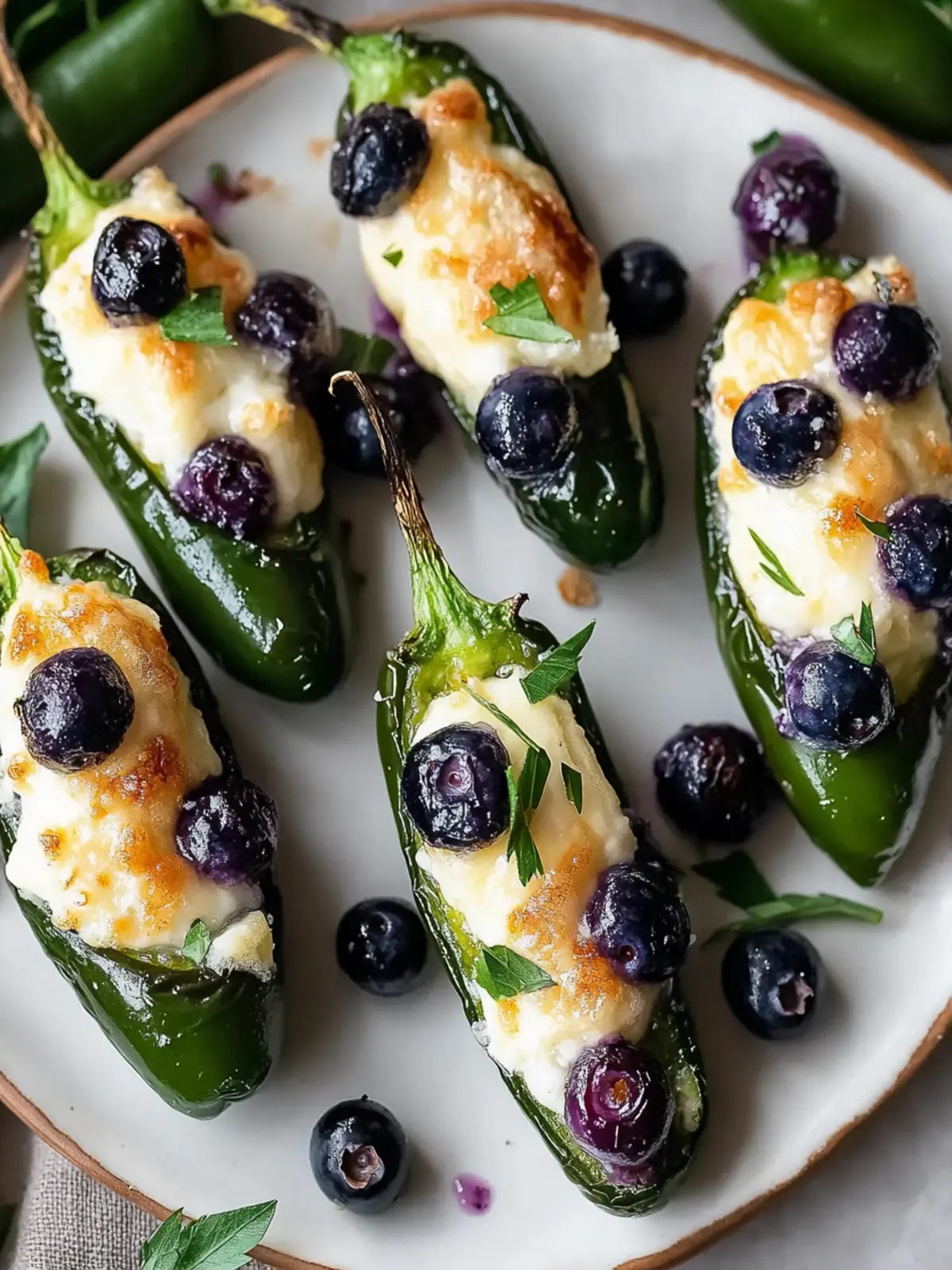 Zesty Blueberry Brie Jalapeño Poppers for Every Gathering 2 Blueberry Brie Jalapeño Poppers