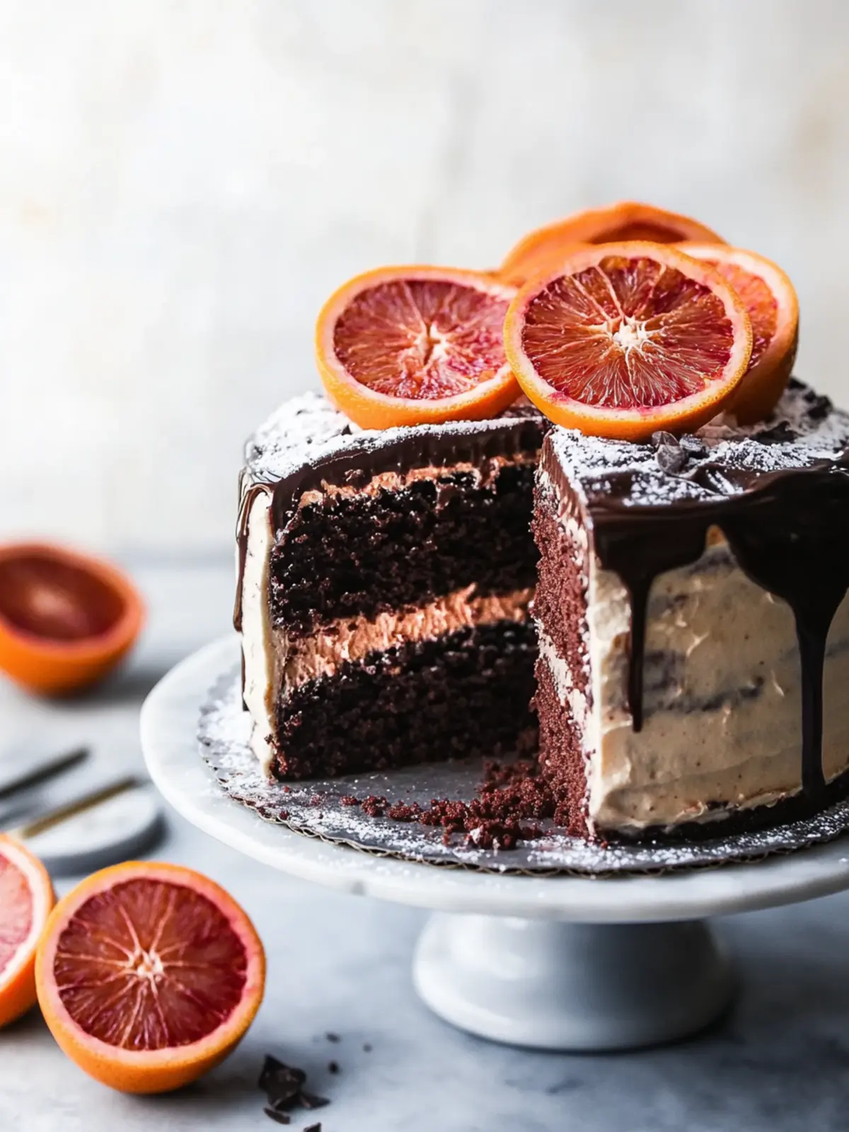 Decadent Dark Chocolate Blood Orange Cake to Wow Your Guests 3 Dark Chocolate Blood Orange Cake