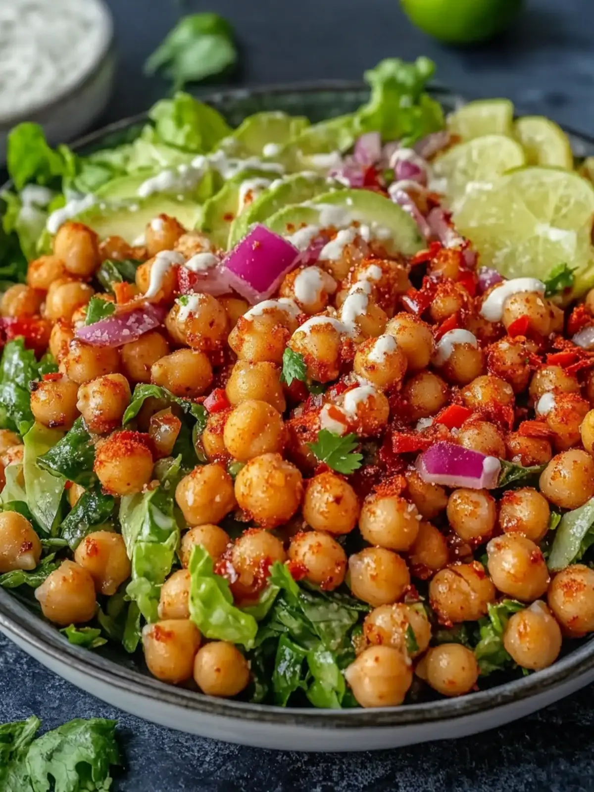 Fresh Crispy Chili Lime Chickpea Salad for Vibrant Crunch! 5 Fresh Crispy Chili Lime Chickpea Salad