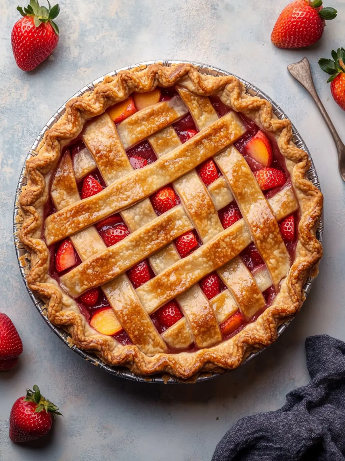 Brown Butter Strawberry Peach Pie That Will Wow Your Guests 2 Brown Butter Strawberry Peach Pie