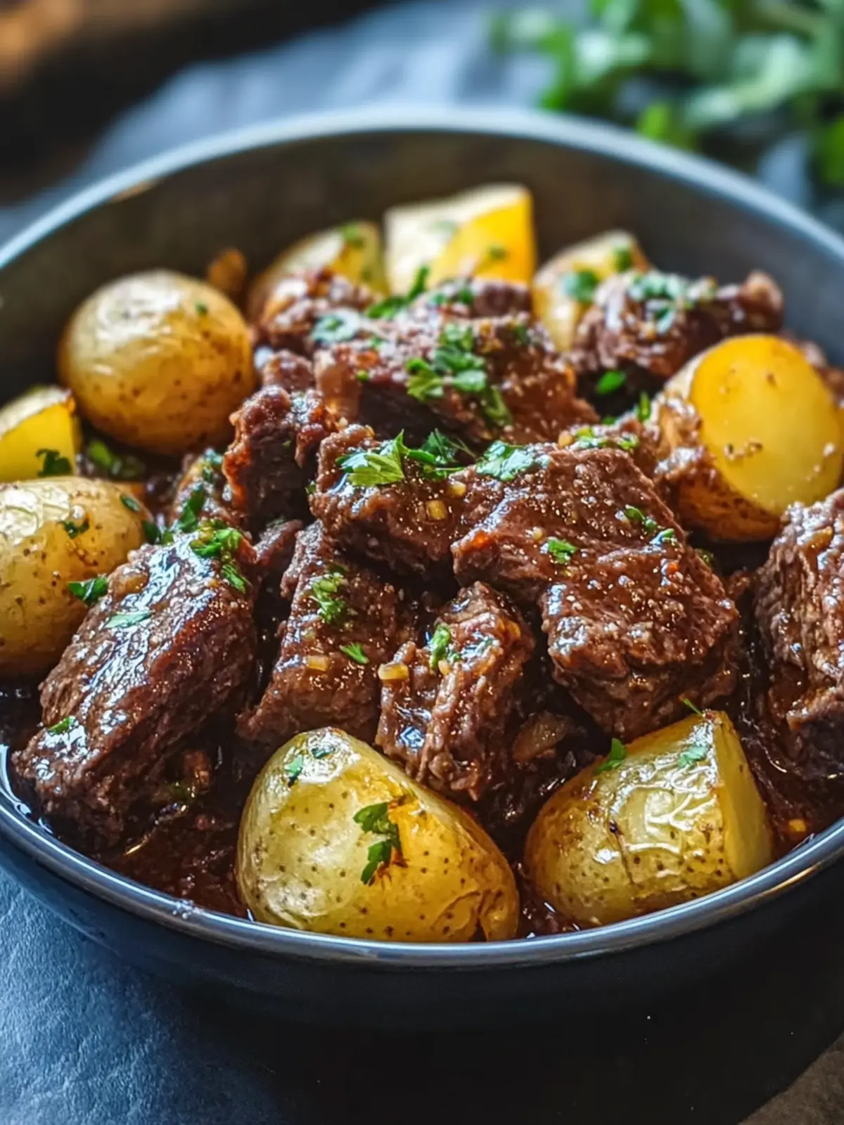 Savory Slow Cooker Garlic Butter Beef with Potatoes Delight 4 Slow Cooker Garlic Butter Beef with Potatoes