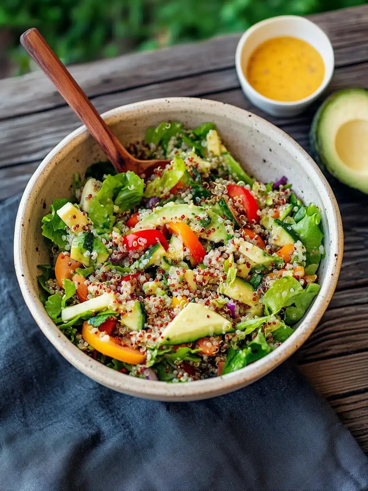 Mega Crunchy Romaine Salad with Quinoa for Vibrant Living 5 Mega Crunchy Romaine Salad with Quinoa