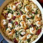 Delicious One Pan Mediterranean Shrimp Orzo Bake Bliss 42 One Pan Mediterranean Shrimp Orzo Bake