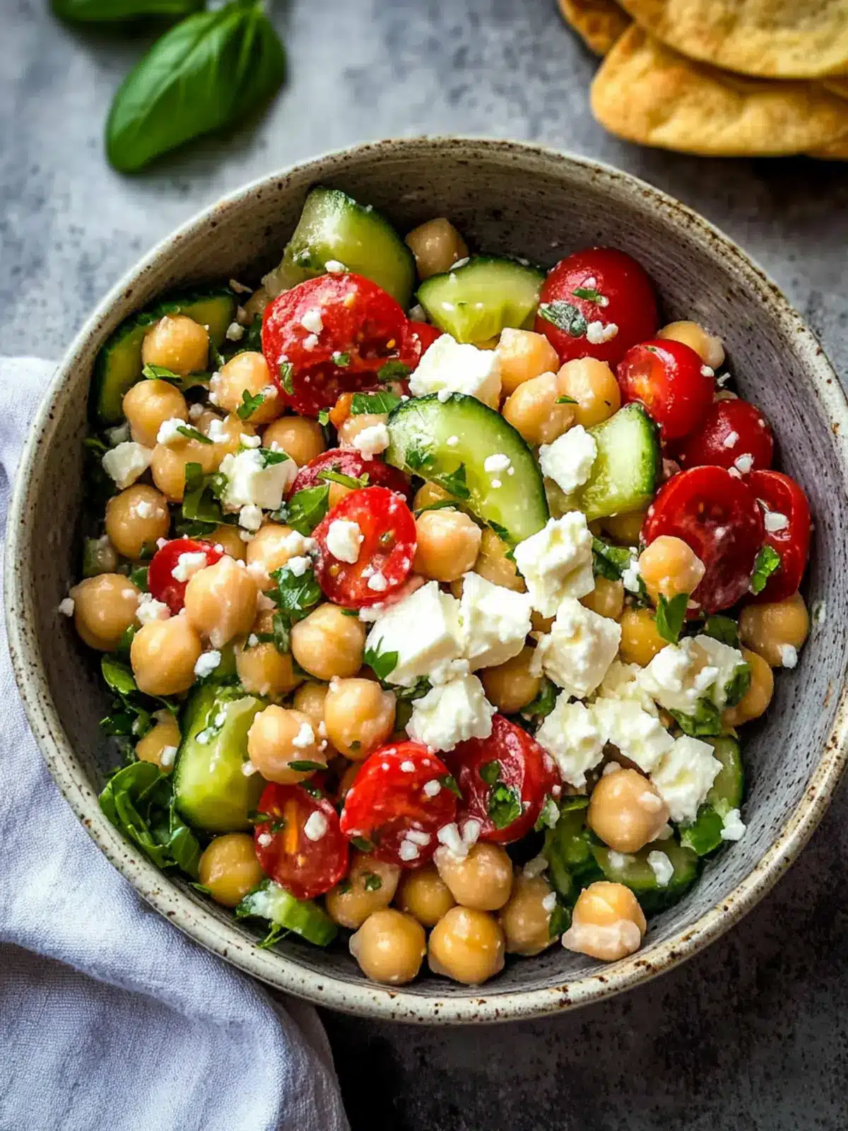 Zesty Chickpea Salad with Feta: A Fresh 10-Minute Delight 5 Chickpea Salad with Feta