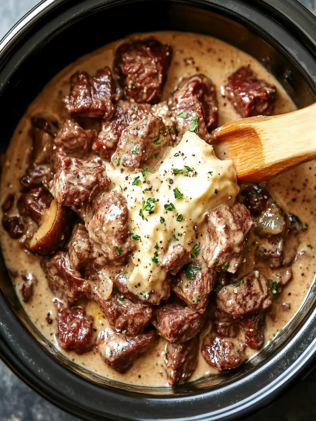 Slow Cooker Creamy Beef and Mushroom Tips for Cozy Nights 5 Slow Cooker Creamy Beef and Mushroom Tips