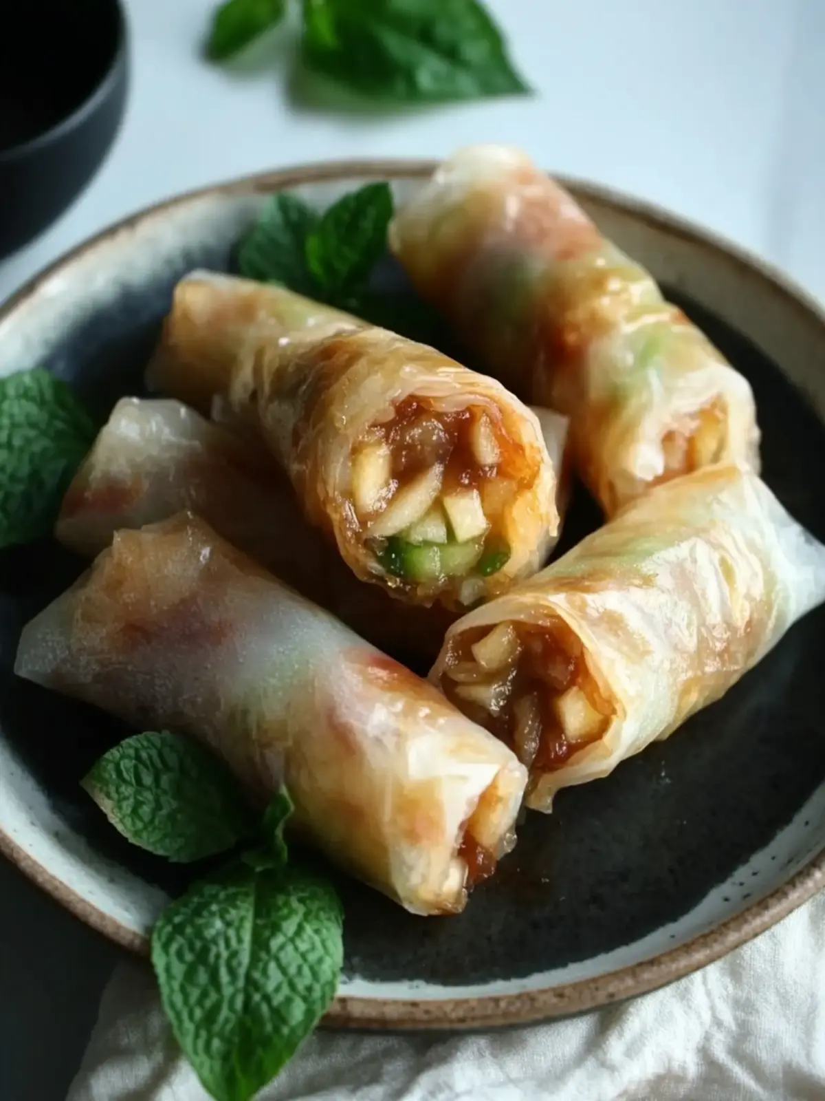 Delicious Baked Apple Pie Rice Paper Rolls You’ll Love 5 Baked Apple Pie Rice Paper Rolls