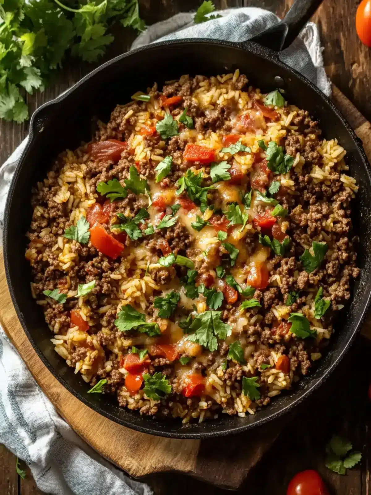 Quick and Easy Ground Beef and Rice Skillet Your Family Will Love 4 Easy Ground Beef and Rice Skillet