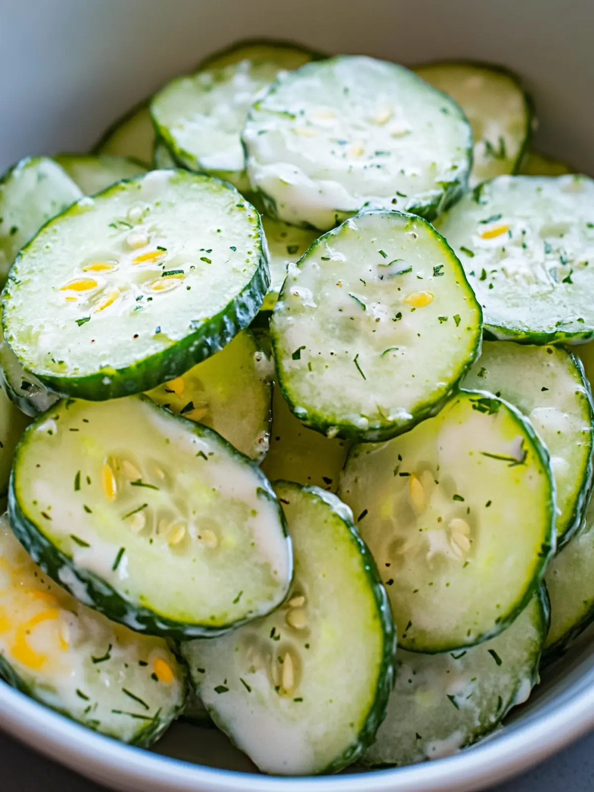Tangy Pickle Juice Ranch Cucumber Salad for Summer Refreshment 2 Pickle Juice Ranch Cucumber Salad