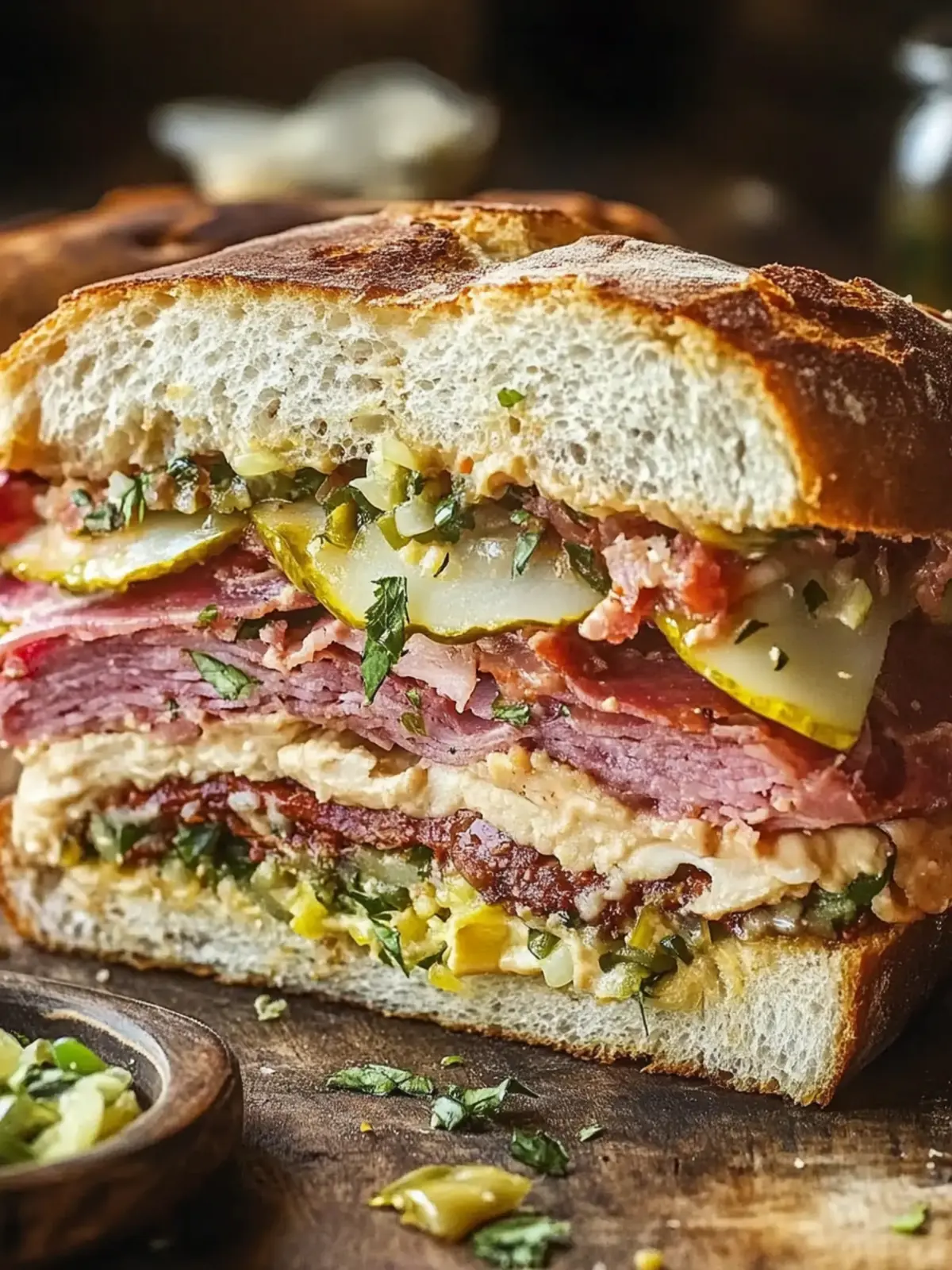 Delicious New Orleans Muffuletta Sandwich You Can Make at Home 2 New Orleans Muffuletta Sandwich