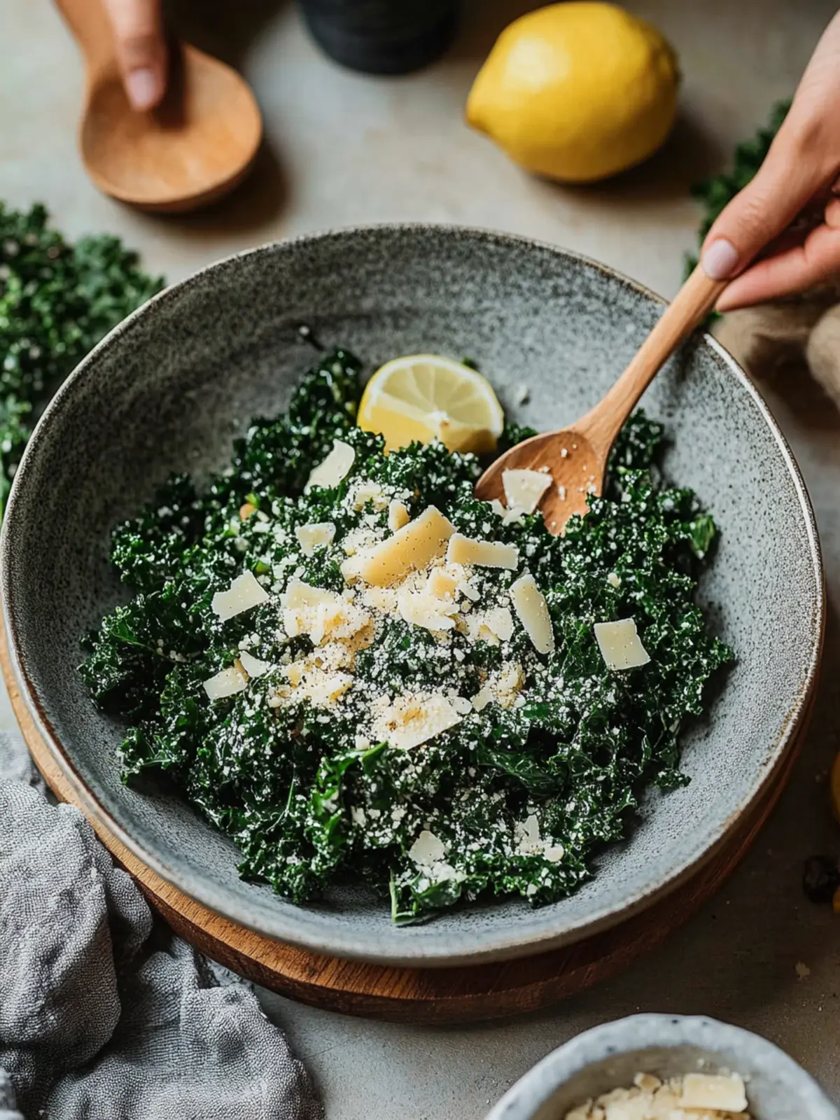 Lemony Parmesan Kale Salad for a Bright Summer Feast 2 Lemony Parmesan Kale Salad