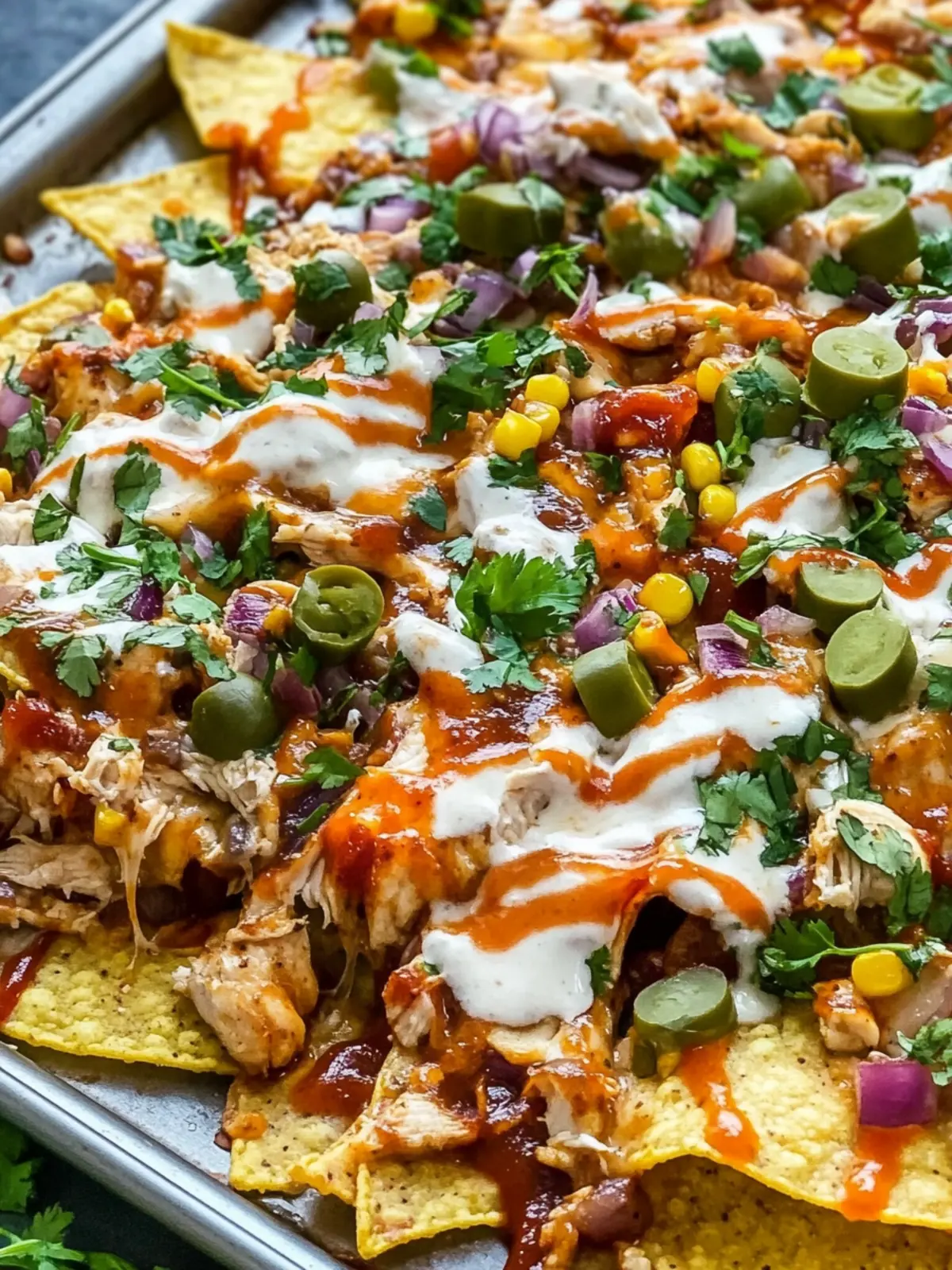 Best Sheet Pan BBQ Chicken Nachos for Easy Family Feasts 2 Best Sheet Pan BBQ Chicken Nachos